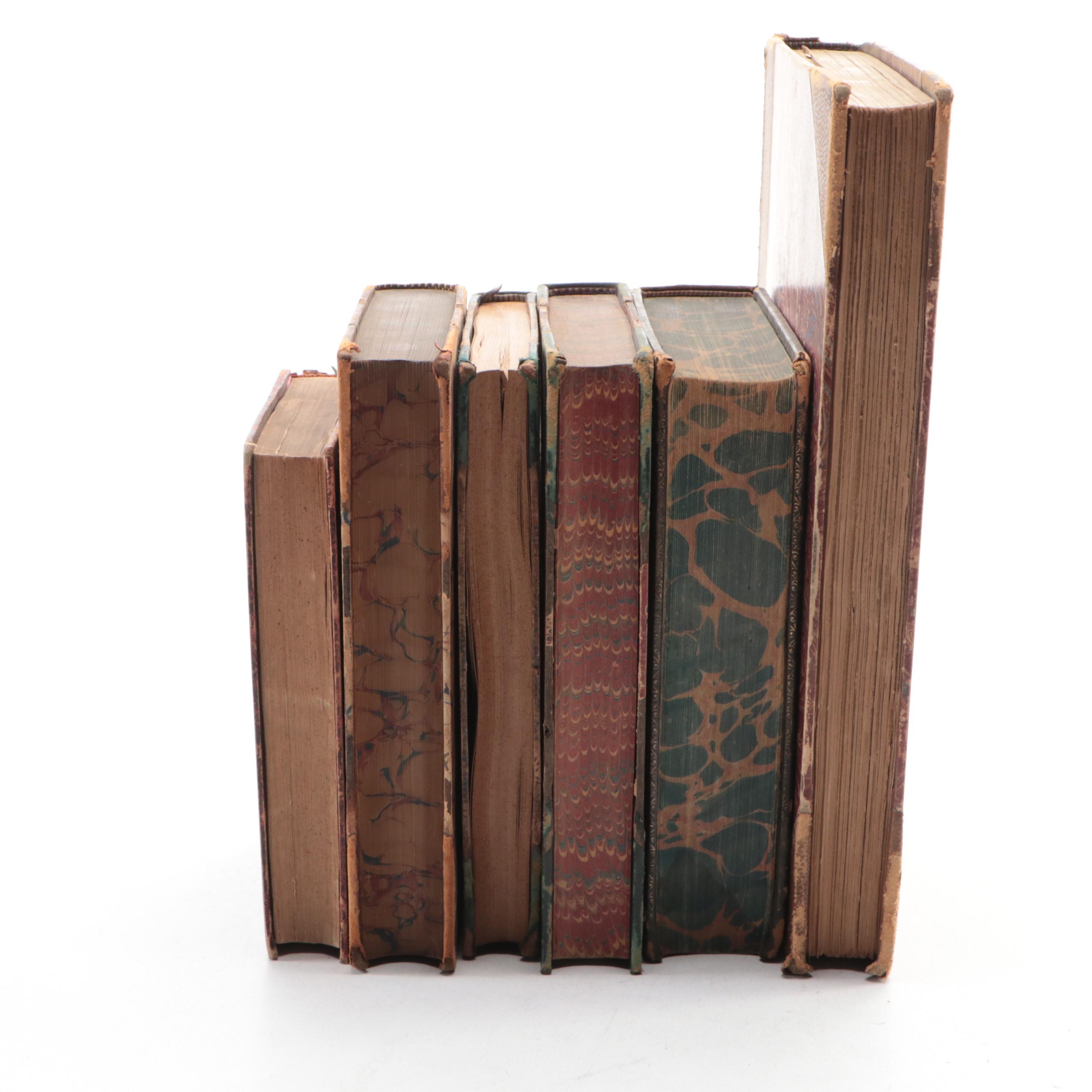 "Works of Samuel Warren" Vol. I and More Leatherbound Books