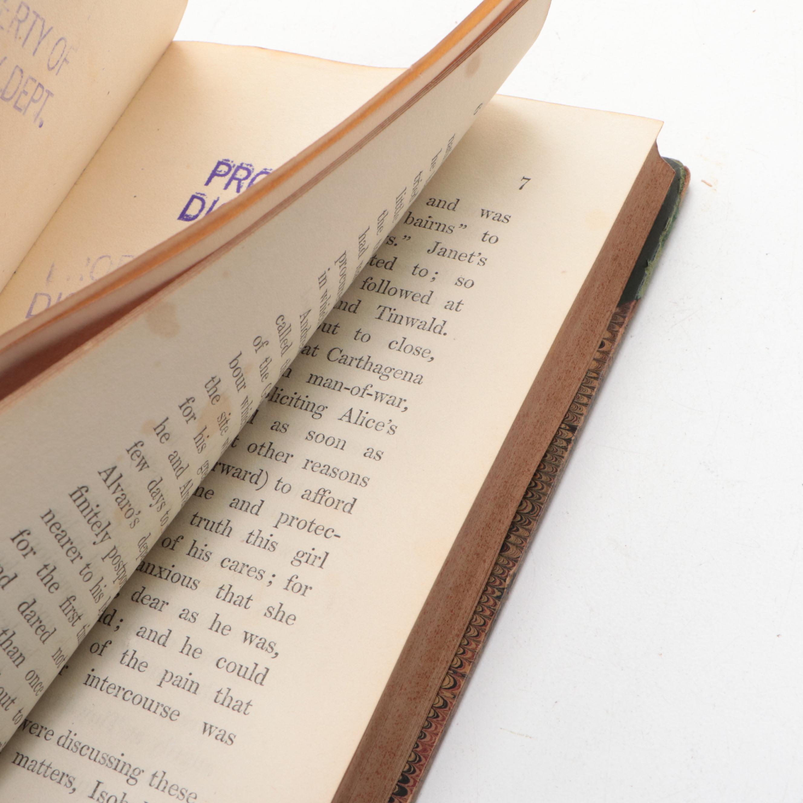 "Works of Samuel Warren" Vol. I and More Leatherbound Books