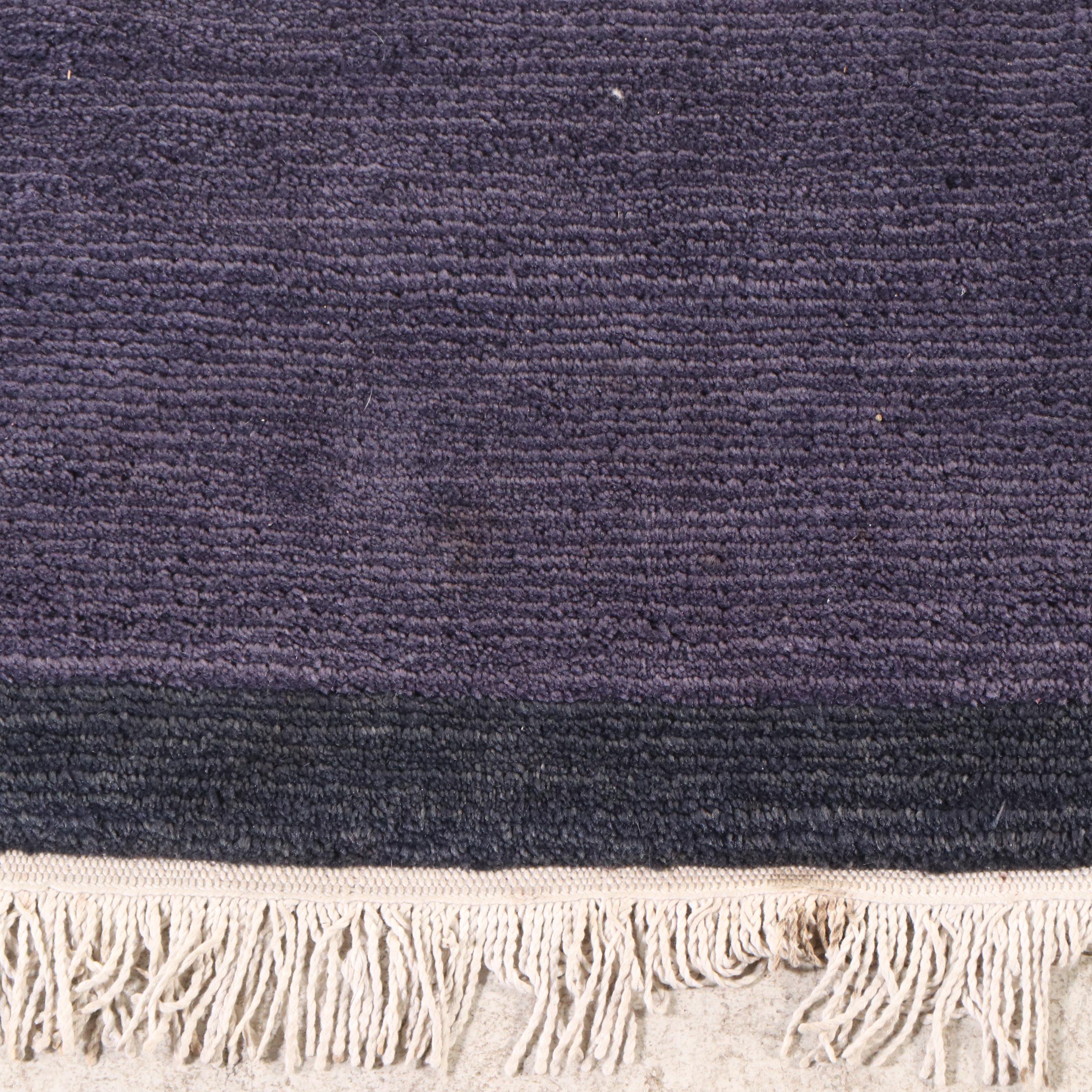 9' x 12'5 Hand-Knotted Nepalese Modern Floral Room-Sized Rug