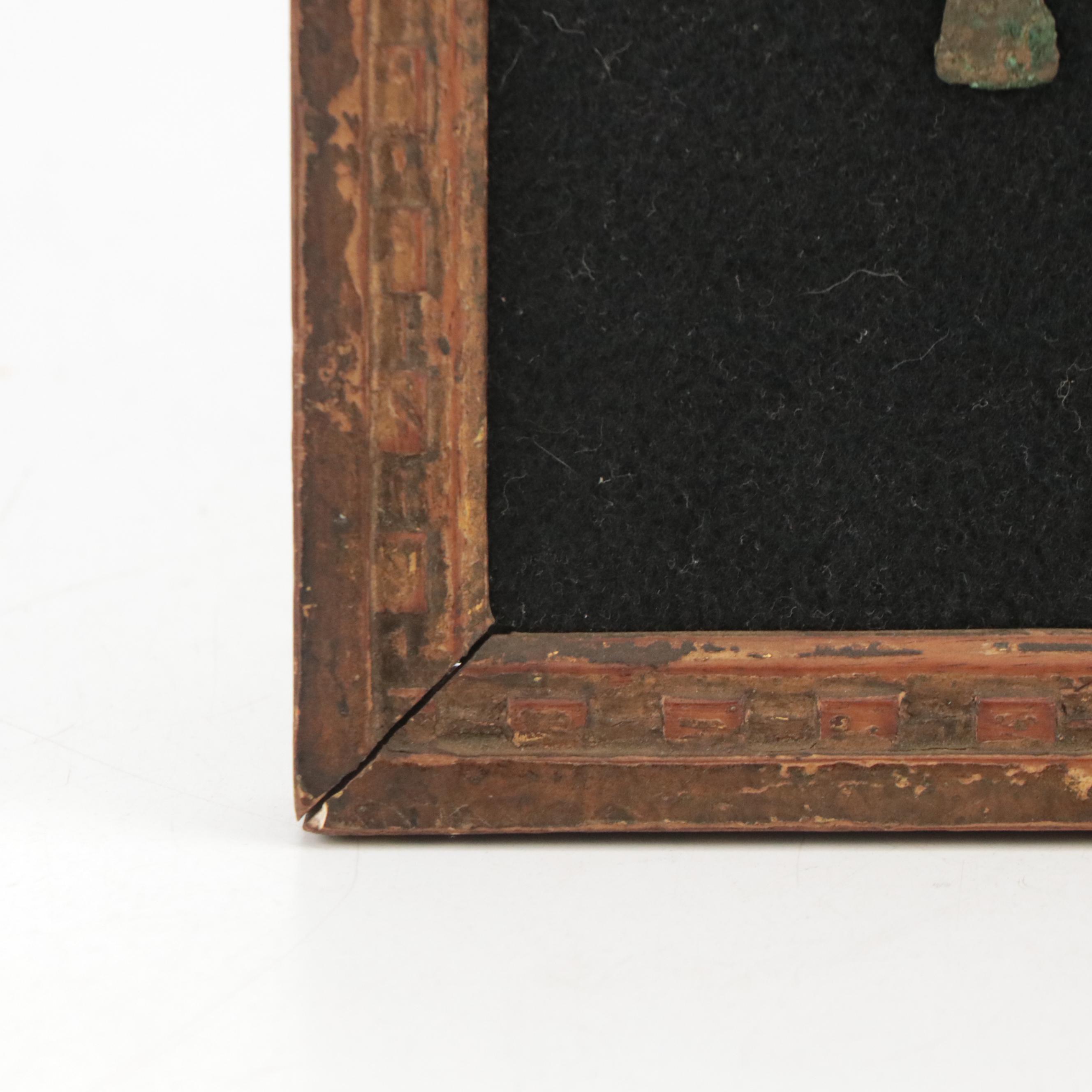 Byzantine Bronze Follis Coins & Byzantine Bronze Reliquary Coptic Crosses