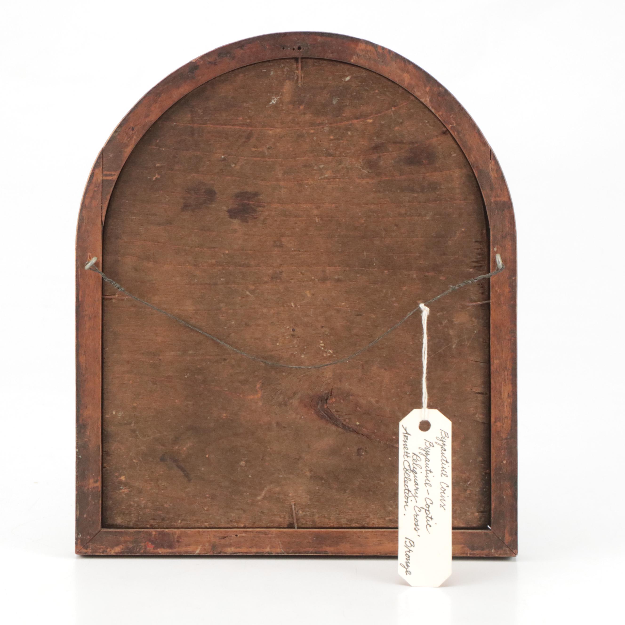 Byzantine Bronze Follis Coins & Byzantine Bronze Reliquary Coptic Crosses