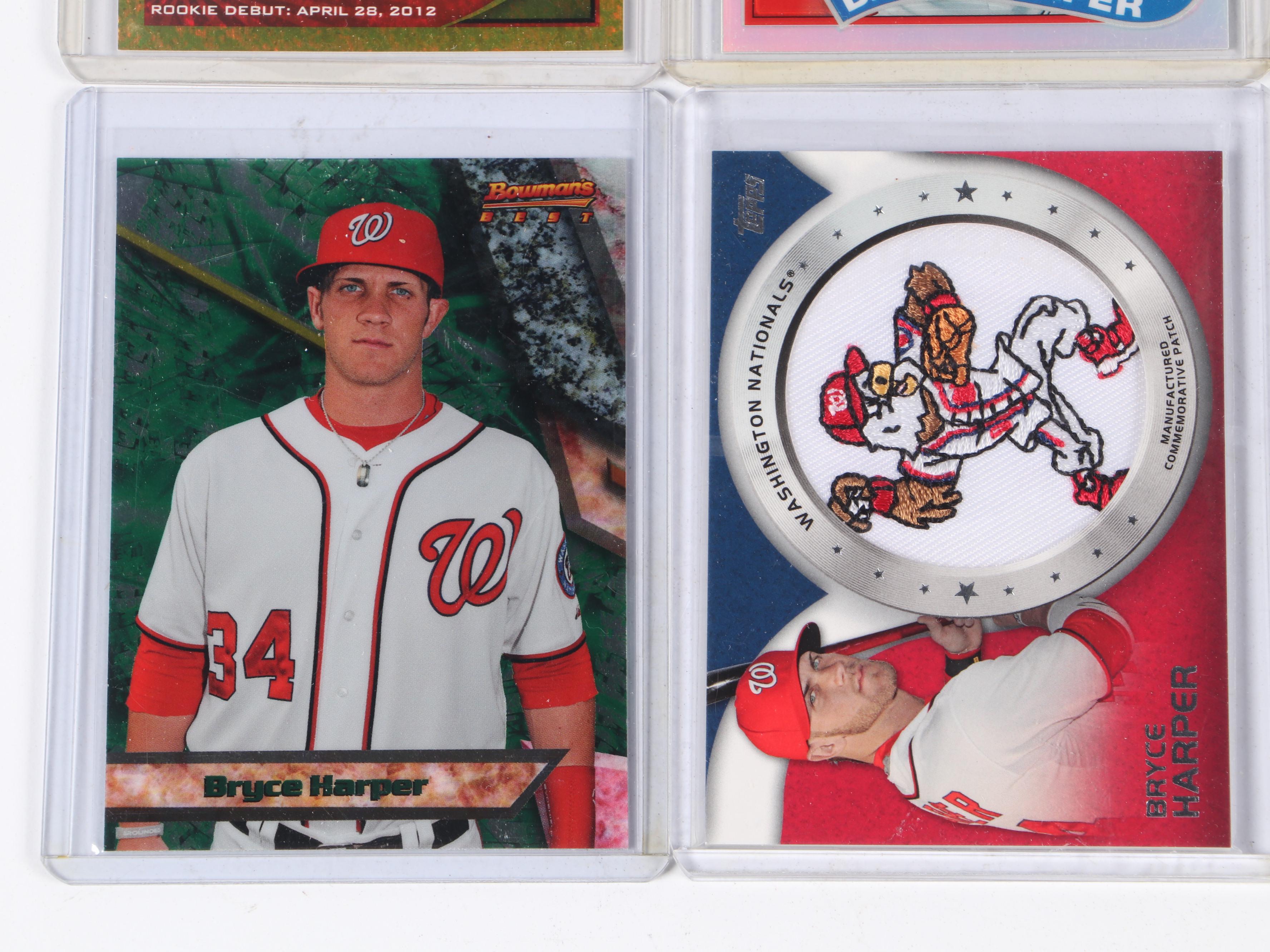 Bryce Harper Baseball Card Collection Featuring Rookies and More