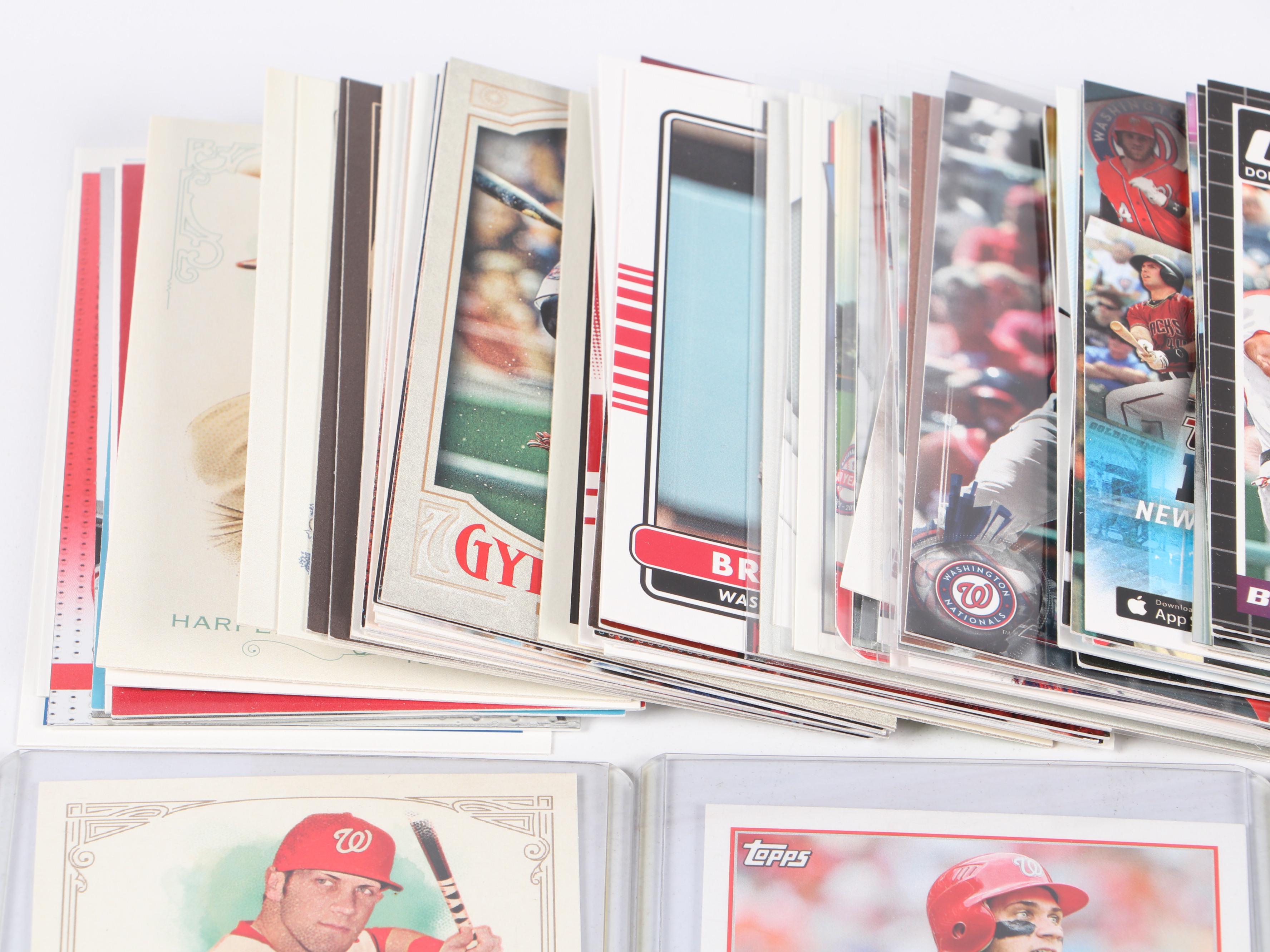 Bryce Harper Baseball Card Collection Featuring Rookies and More