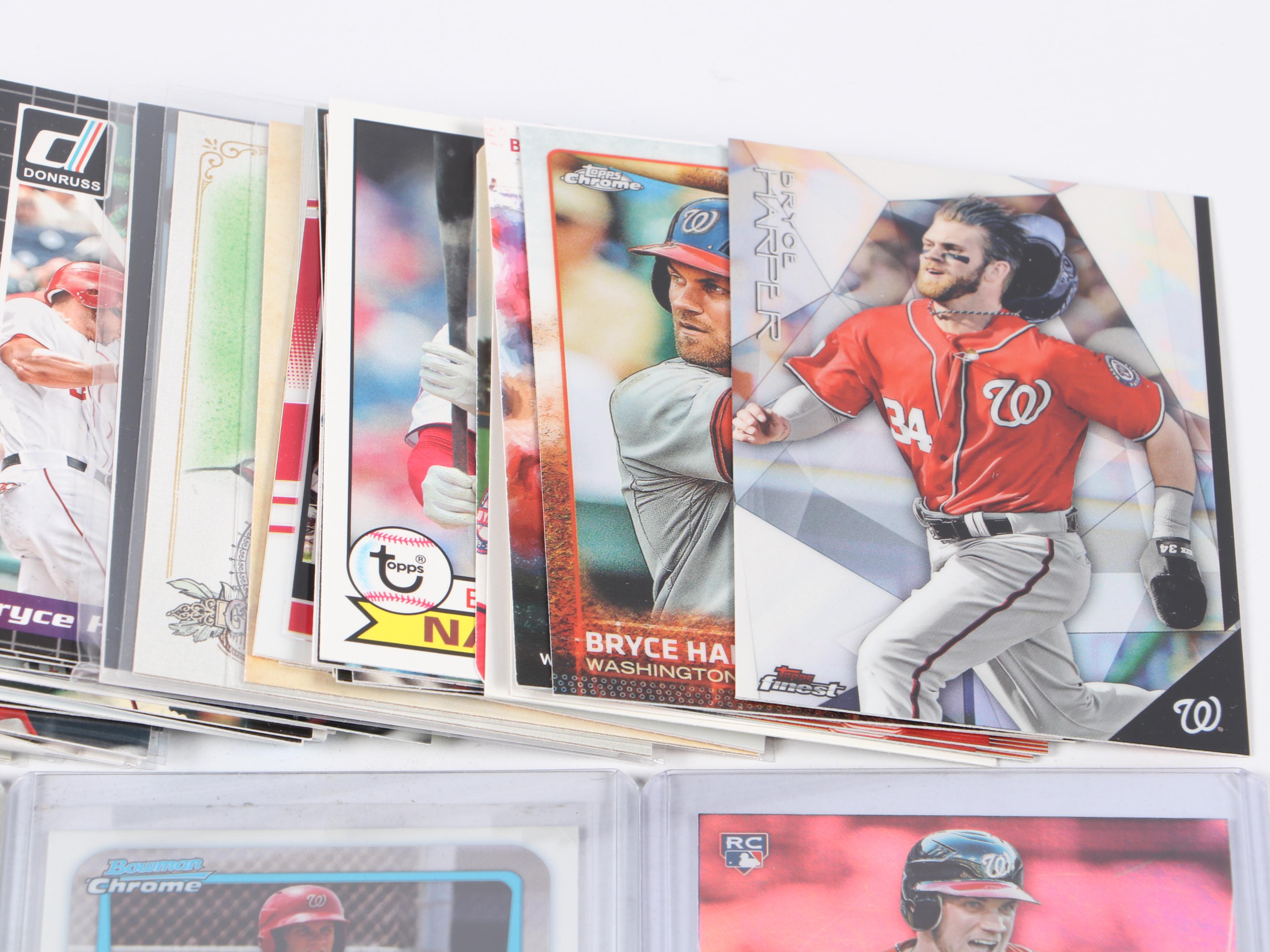 Bryce Harper Baseball Card Collection Featuring Rookies and More