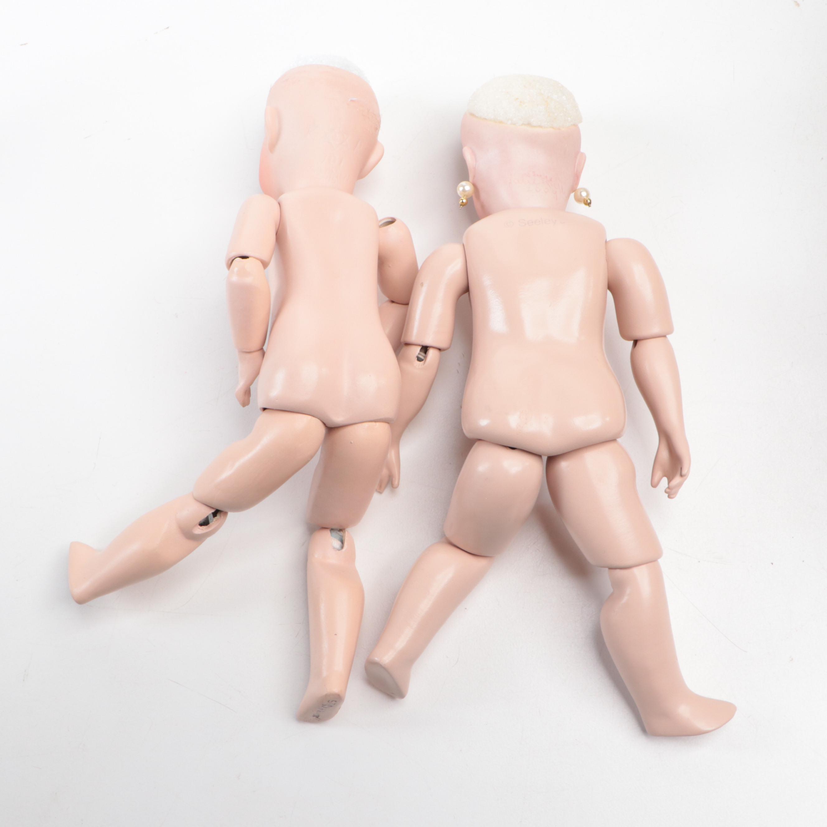 K Star R and Other S. Ehmen Seeley Artist Reproduction Dolls with Accessories