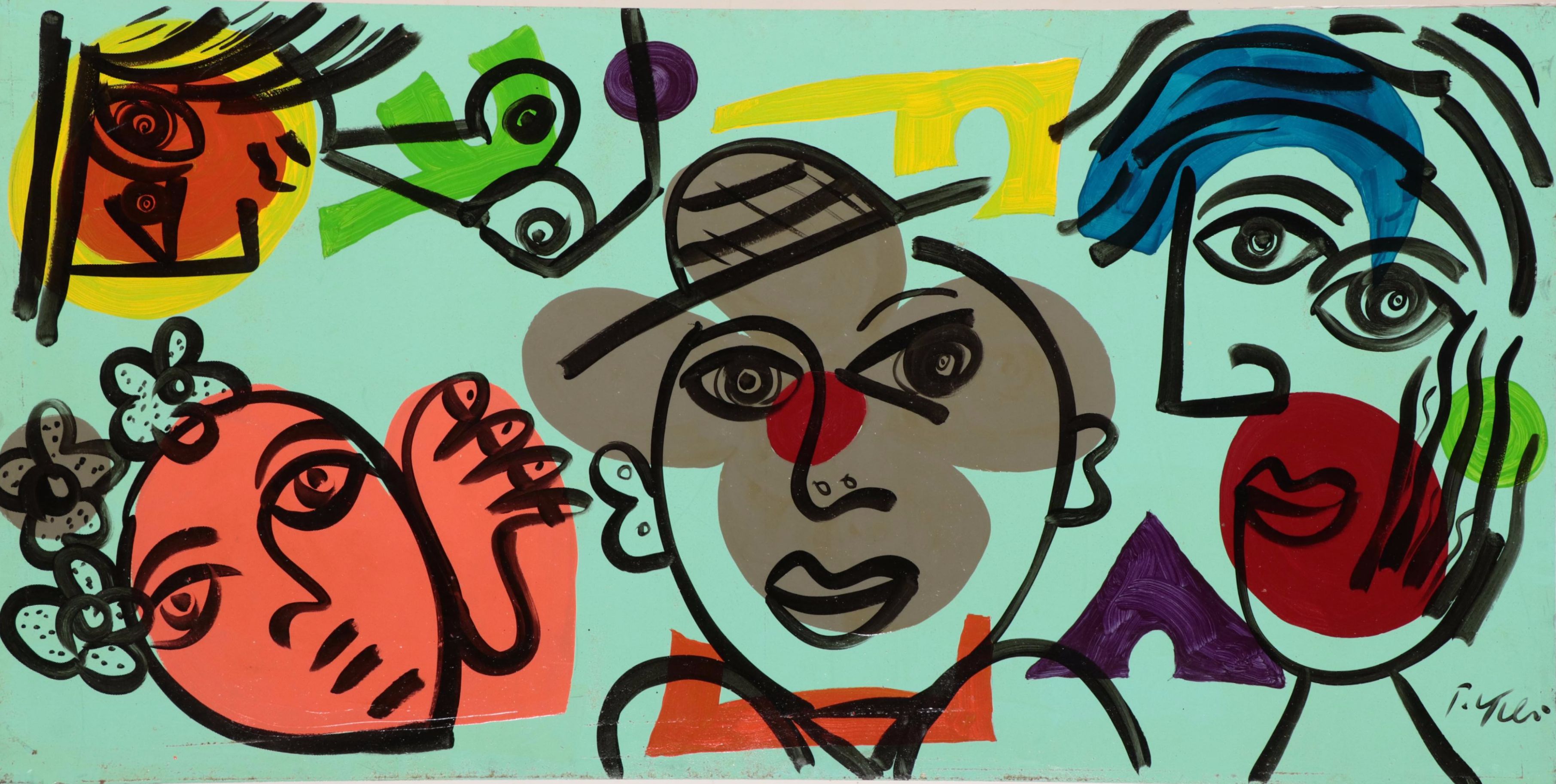 Peter Keil Large-Scale Figurative Acrylic Painting