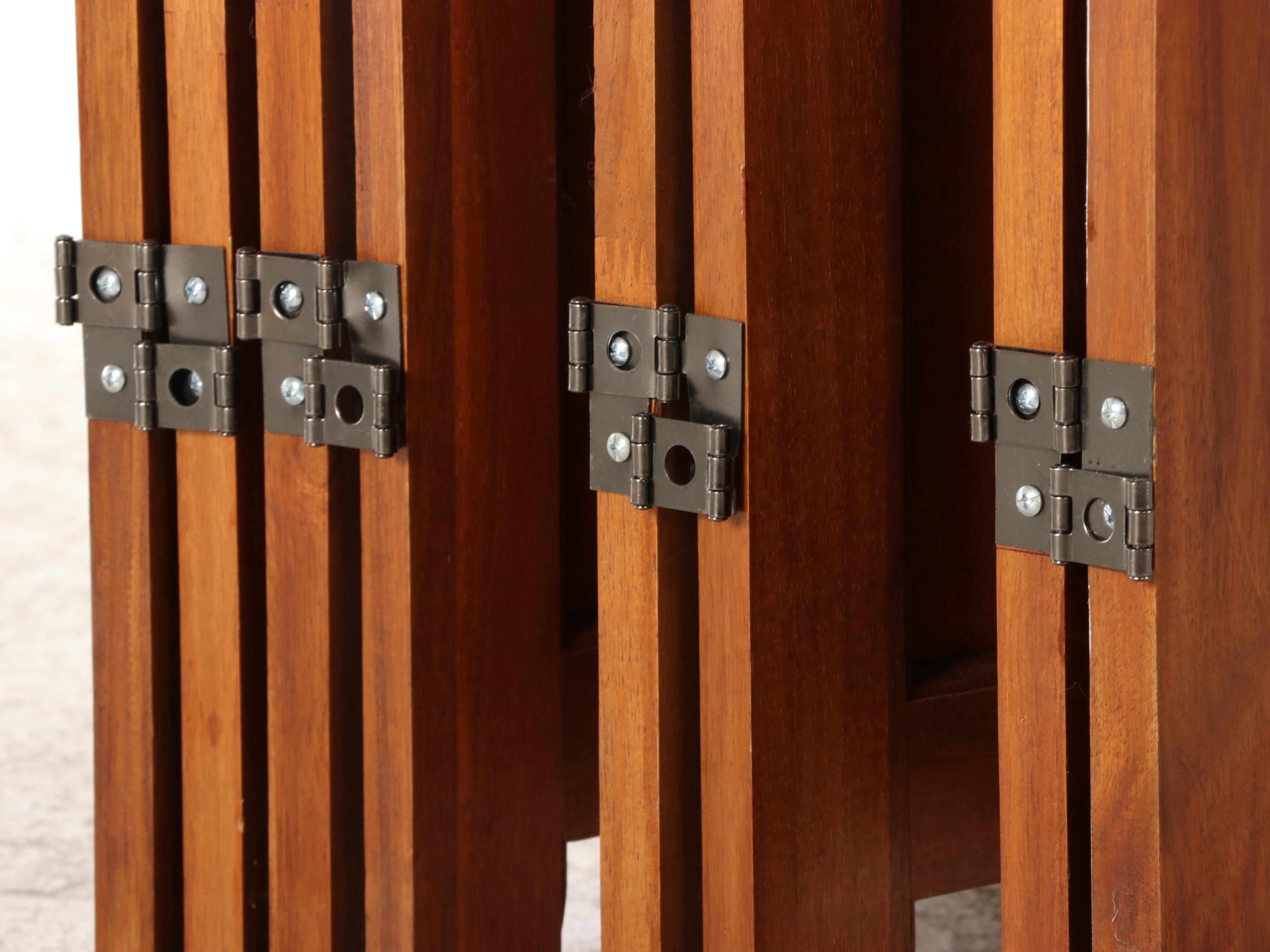 Cherry Eight-Panel Room Divider