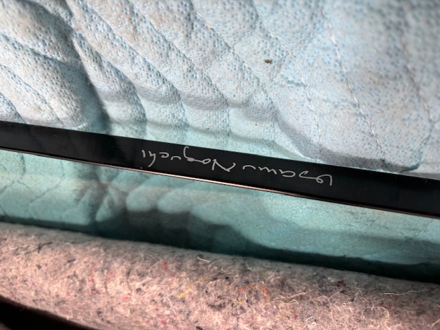 Signed Isamu Noguchi for Herman Miller Walnut Base and Glass Coffee Table