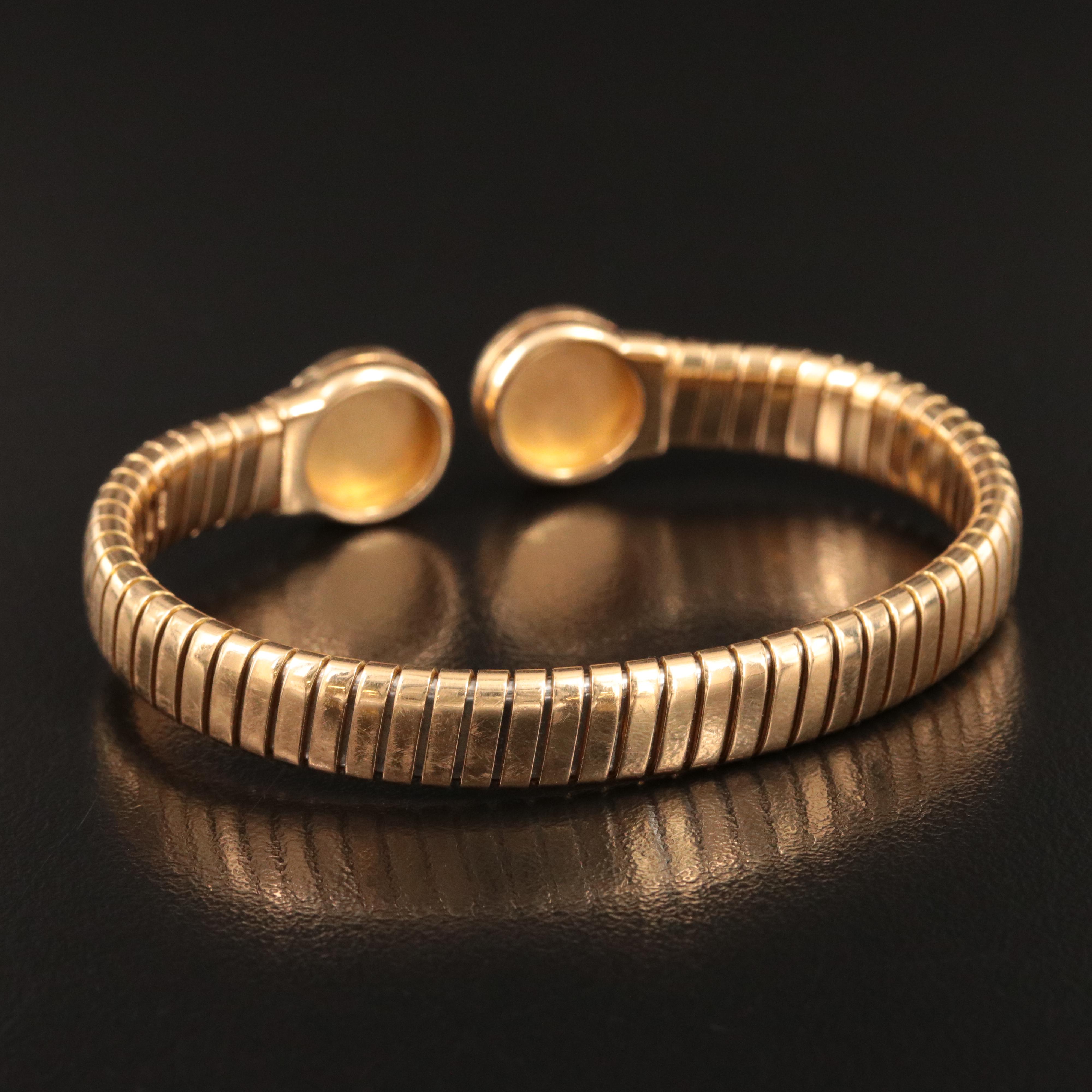 Bulgari BVLGARI 18K Black Onyx Tubogas Bracelet