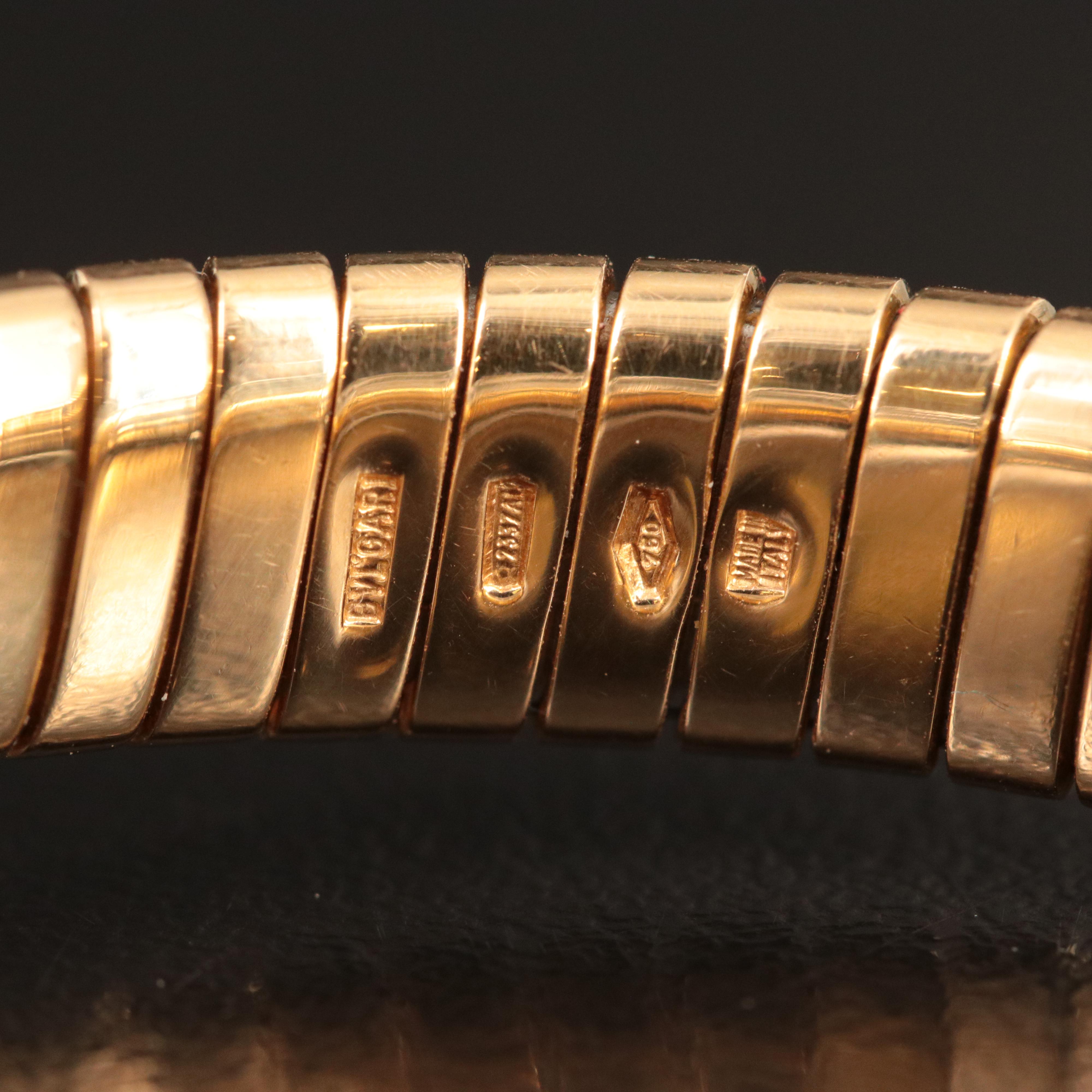 Bulgari BVLGARI 18K Black Onyx Tubogas Bracelet