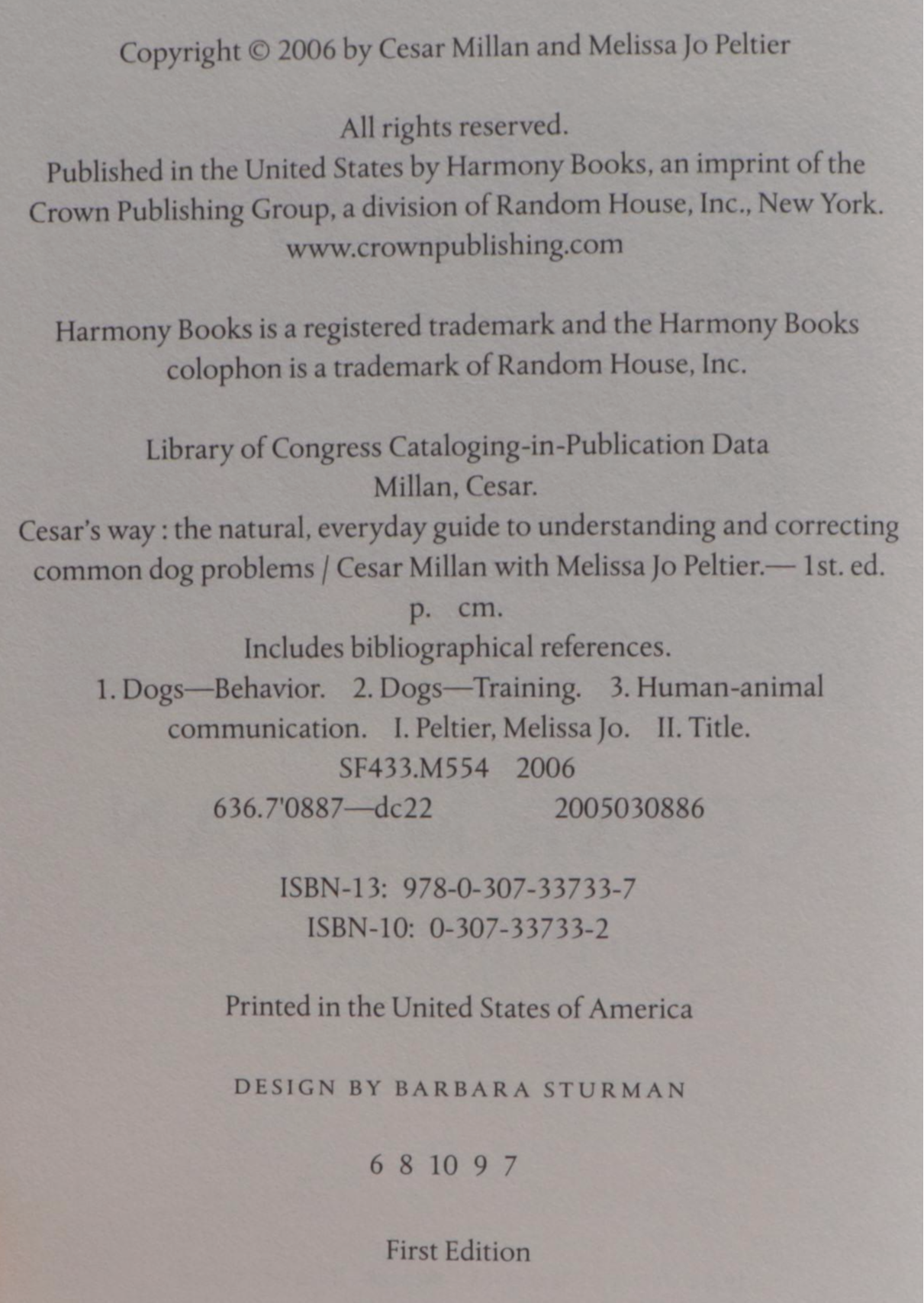 First Edition "Cesar's Way" by Cesar Millan and Clocks