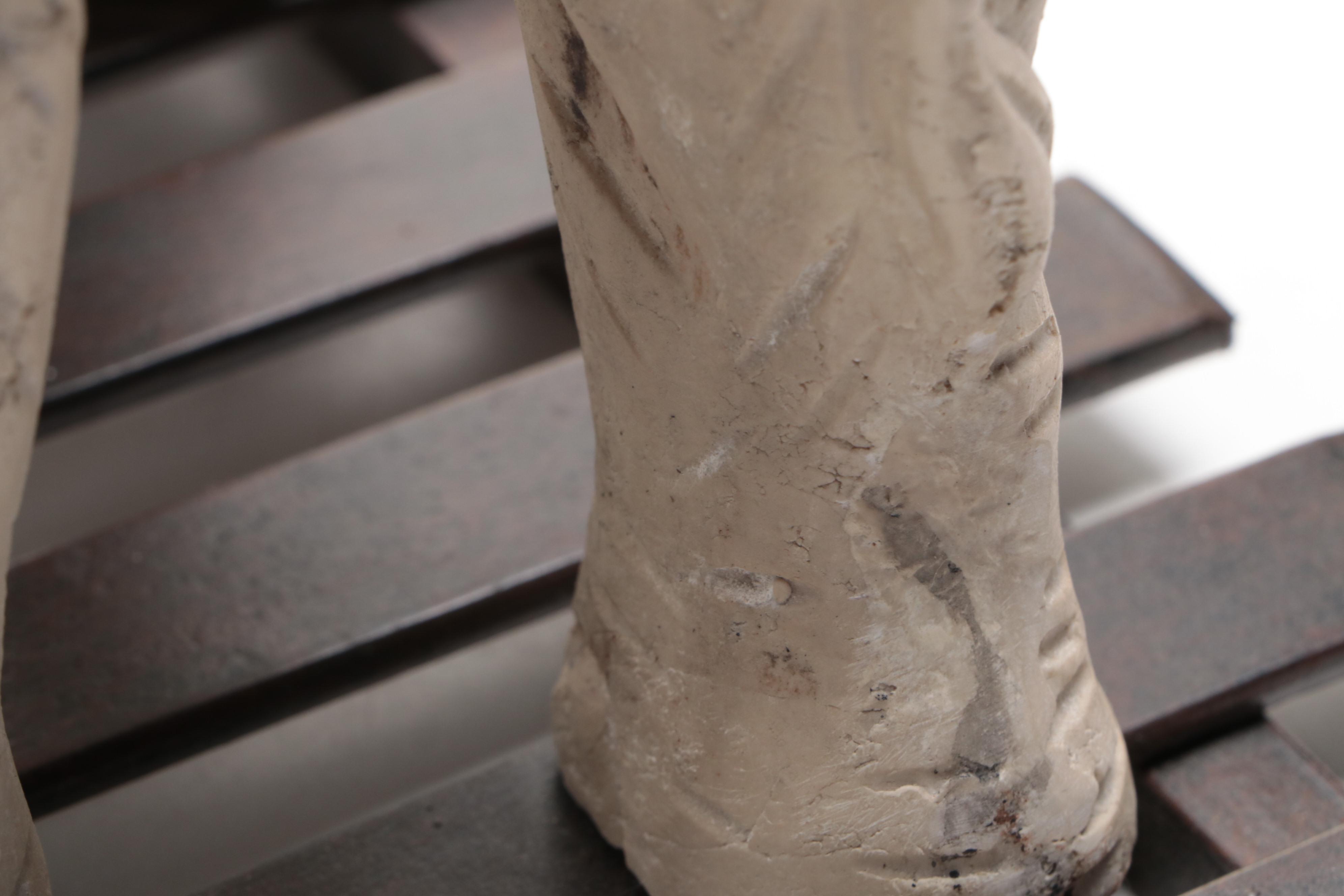 Faux Stone Composite Elephant and Metal Display Globe