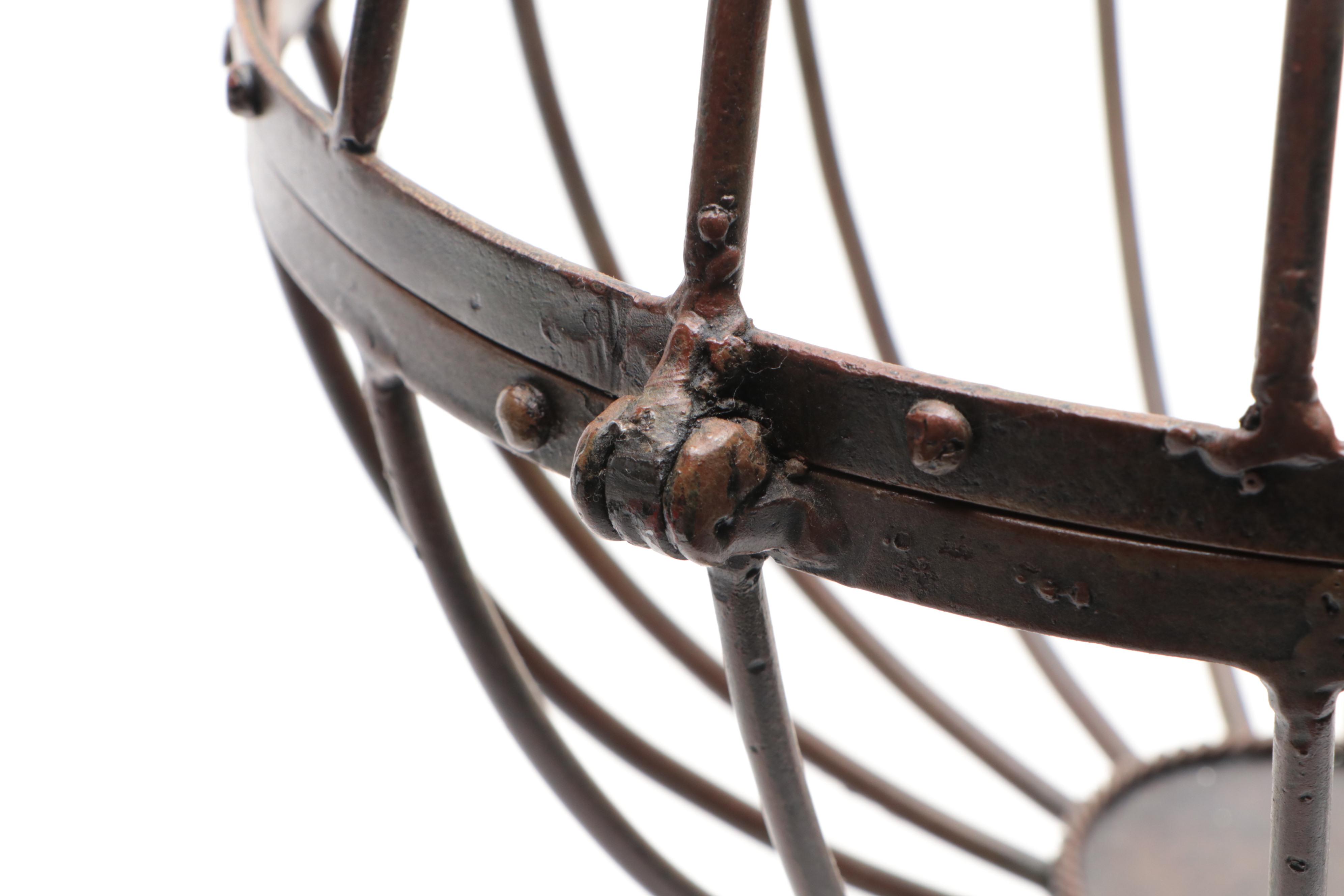 Faux Stone Composite Elephant and Metal Display Globe