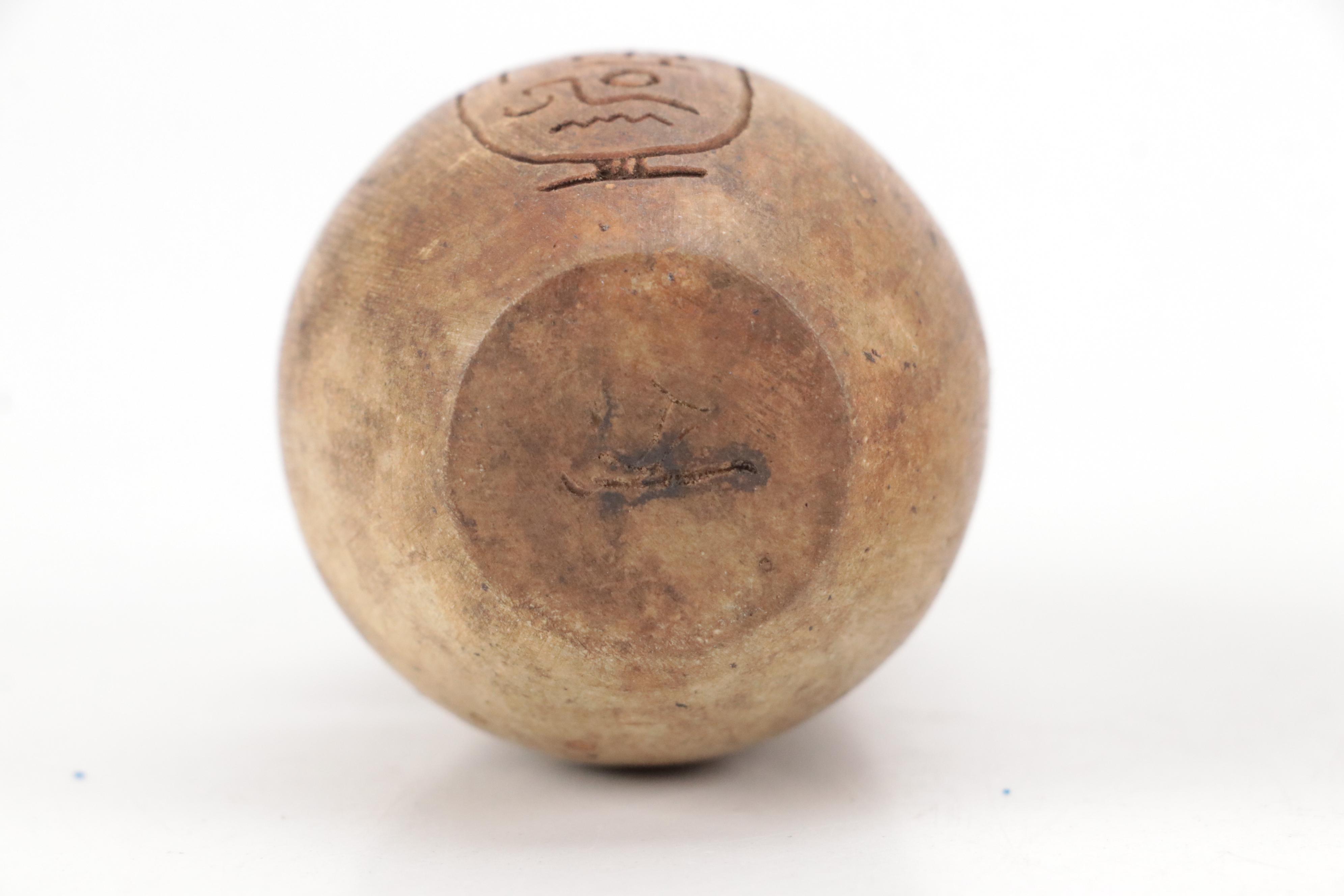 Egyptian Style Carved Stone Canopic Jars