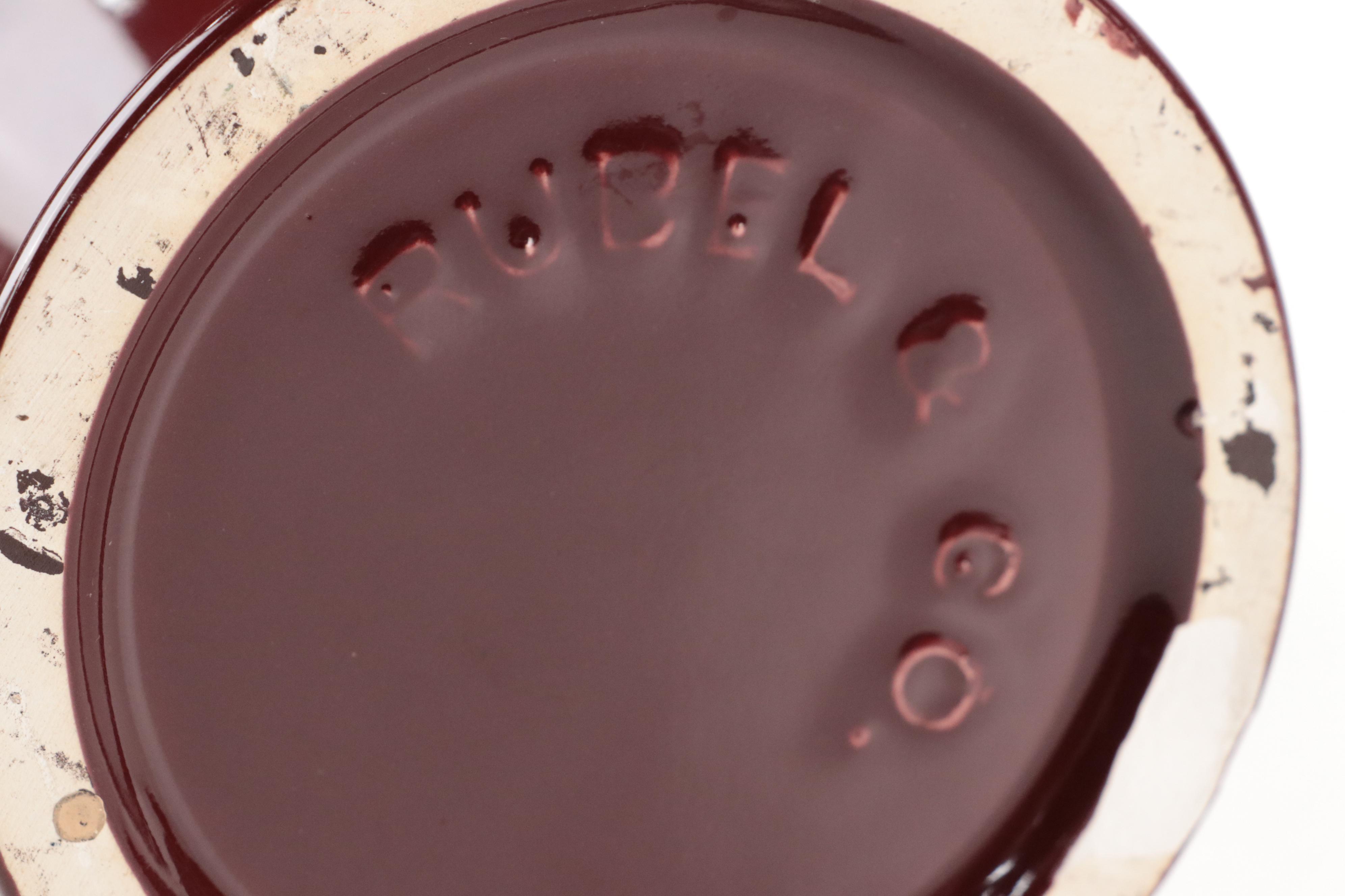 Rubel & Co. Oxblood Glazed Ceramic Vase Pair