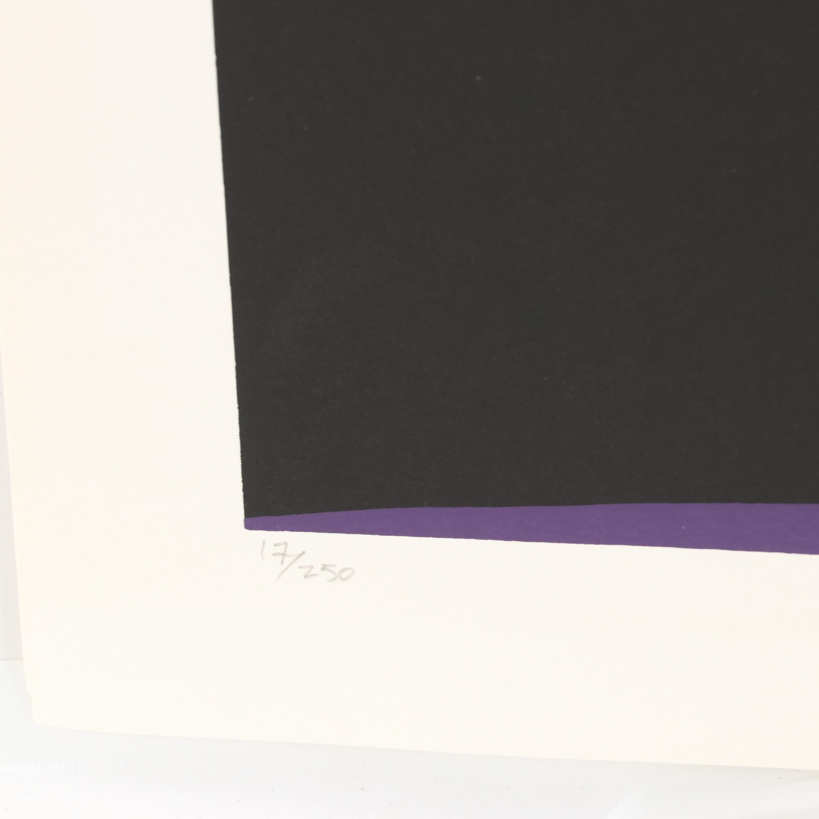 Thomas Whelan Benton Abstract Serigraph "Rainbow Mountain," 1981