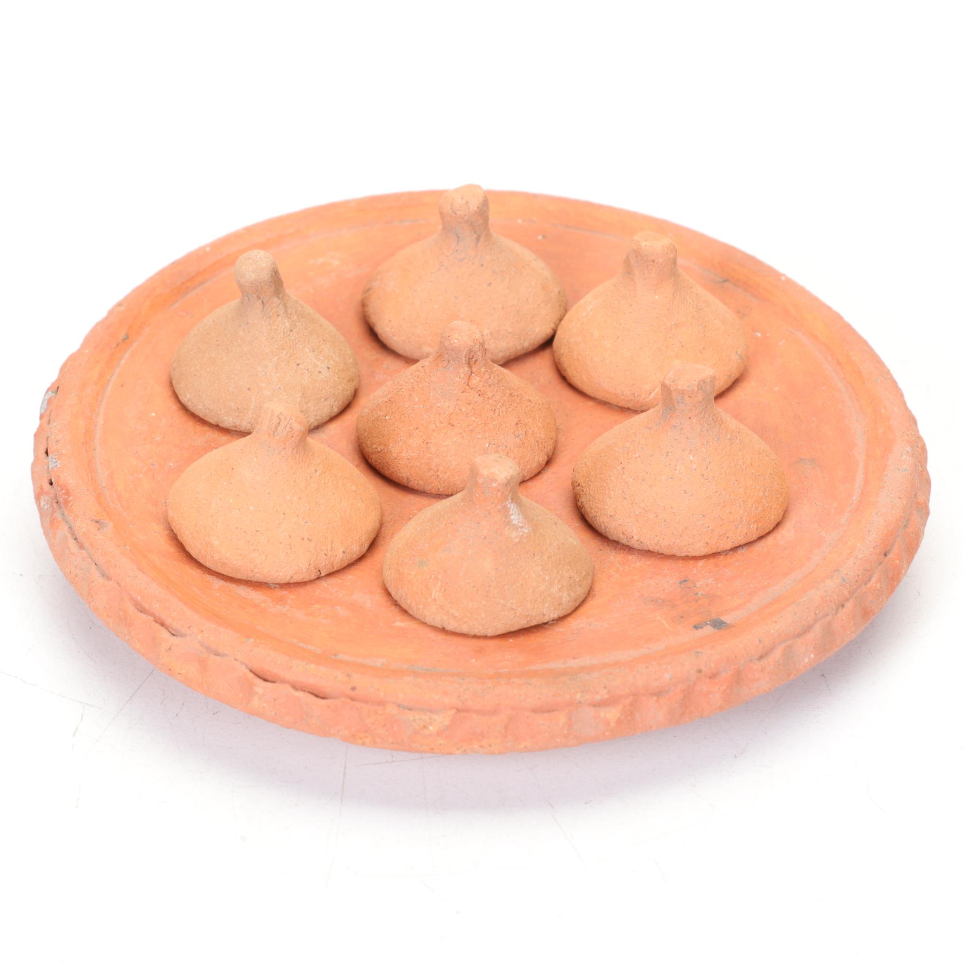 Mini Terracotta Pots and Dishes with Lid