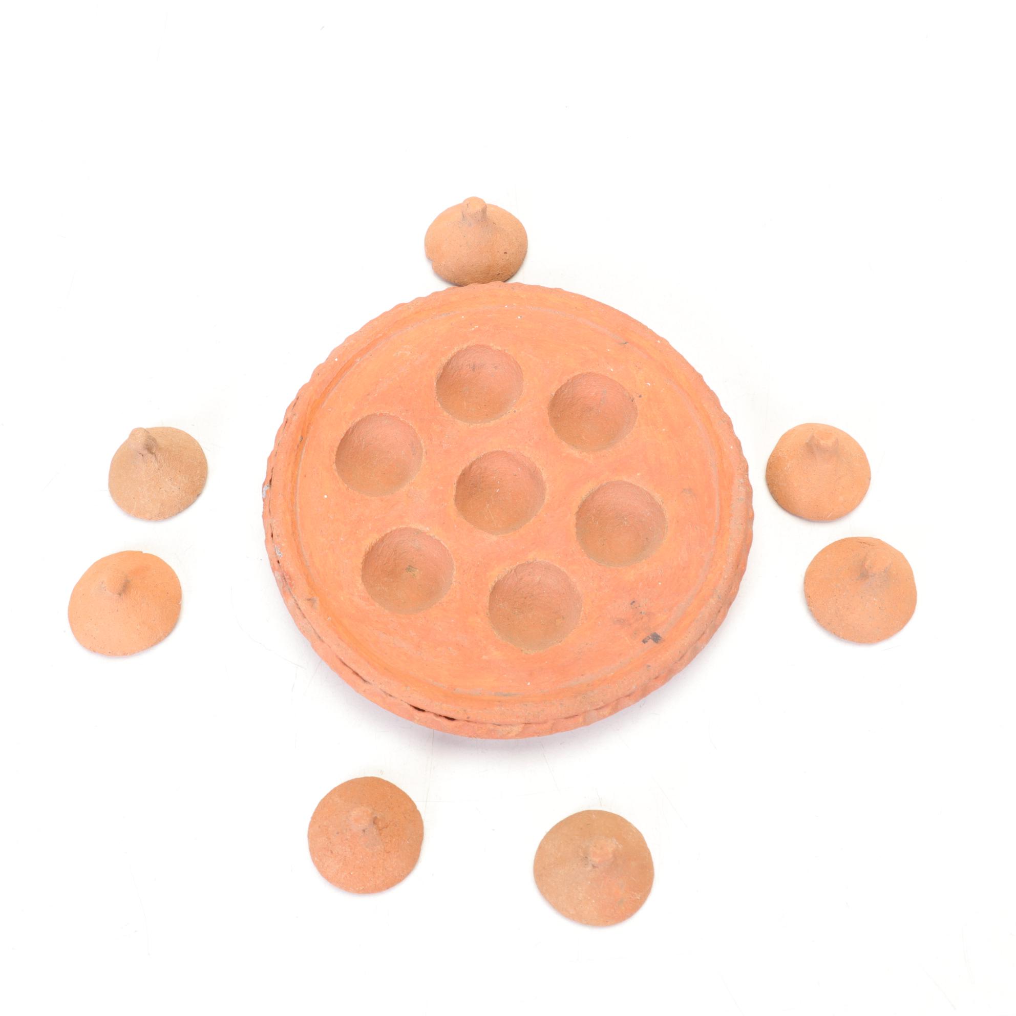 Mini Terracotta Pots and Dishes with Lid