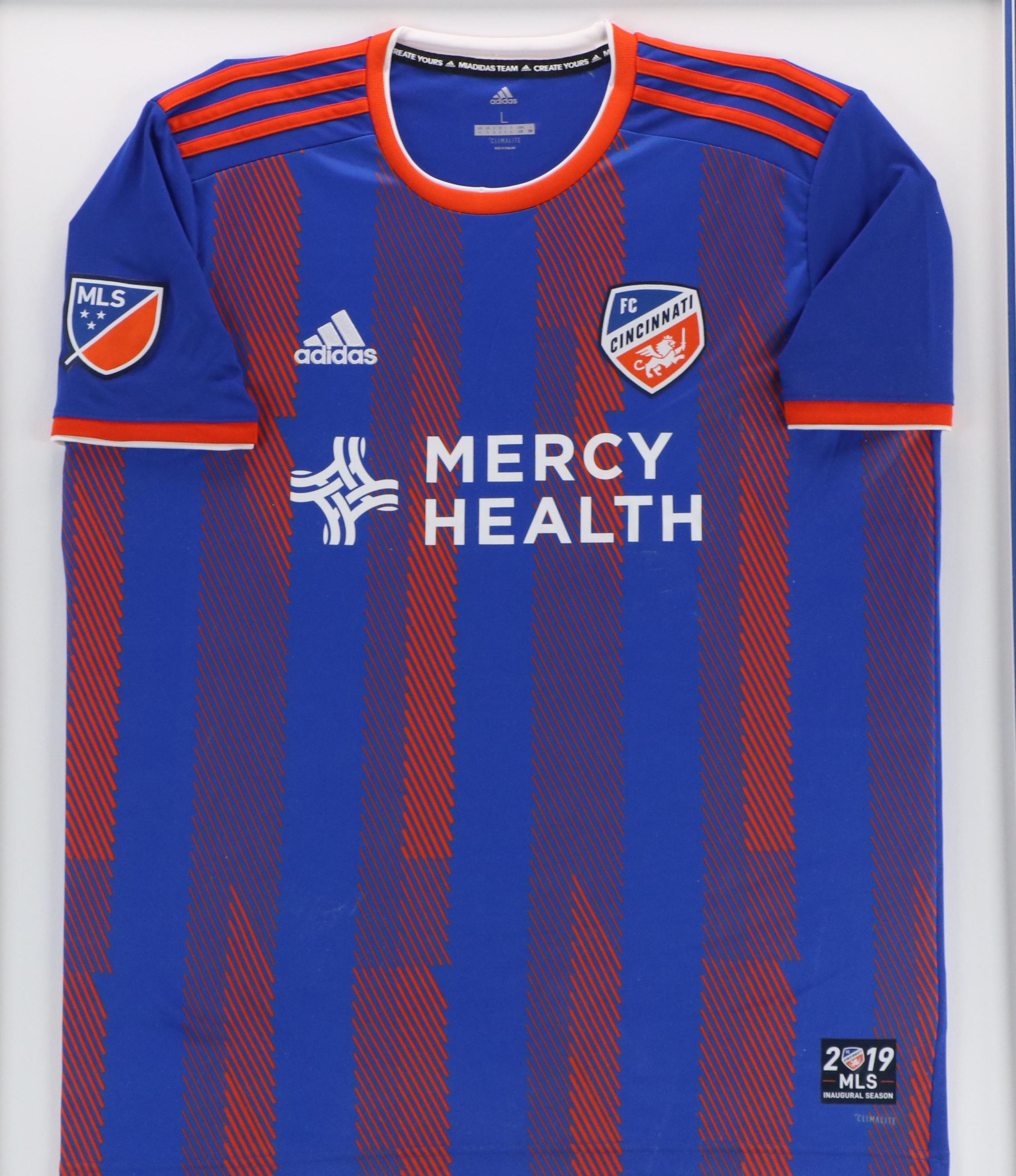 2019 FC Cincinnati Inaugural Season Soccer Jersey in Matted Frame