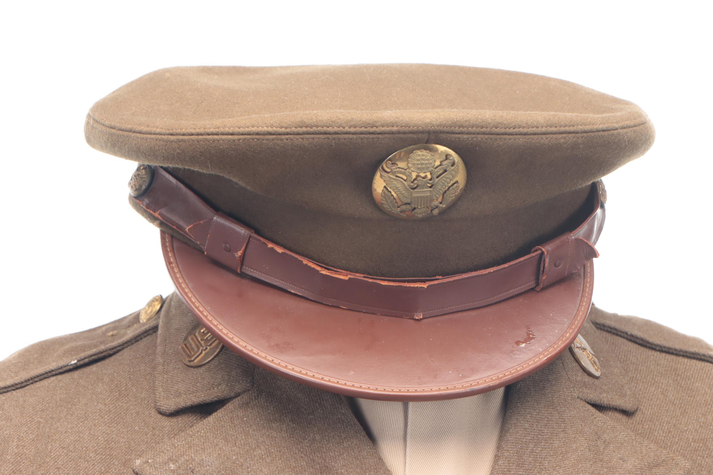 World War II U.S. Army Dress Coat, Uniform, Cap, Letters, Trunk and More