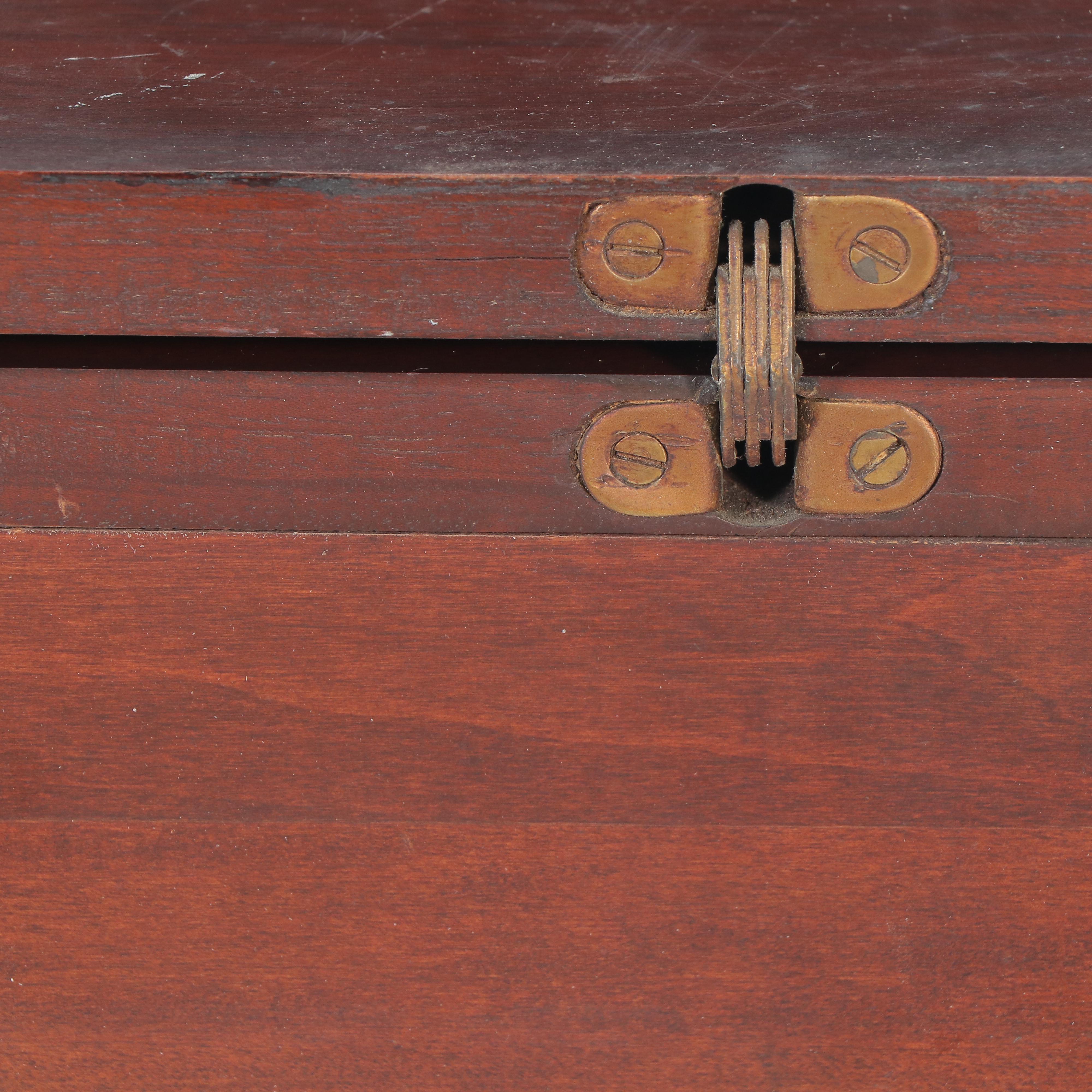 Duncan Phyfe Style Mahogany Twist Top Game Table, Early to Mid-20th Century