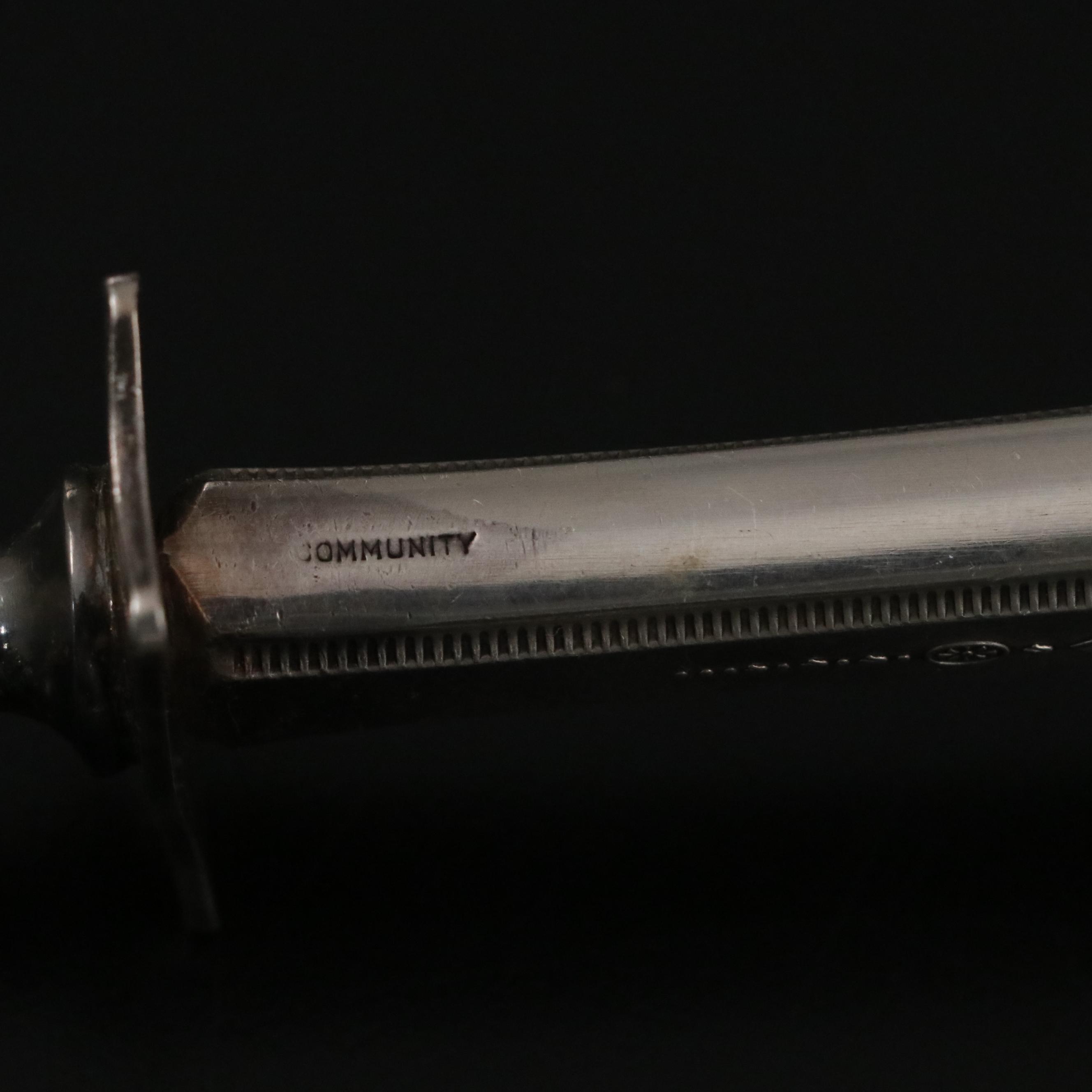 Community Plate Flatware with Other Silver Plate Serving Utensils, Sharpener