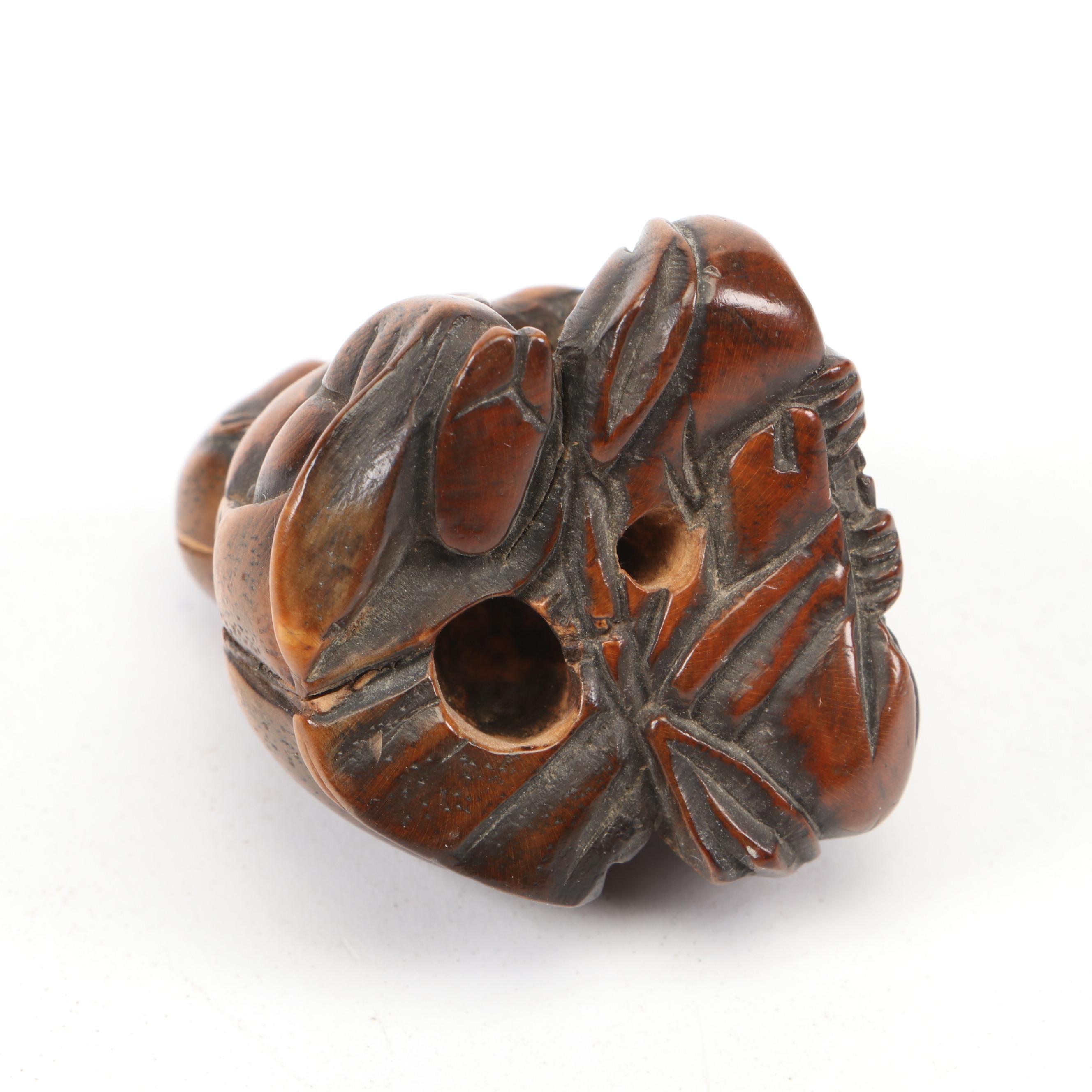 Japanese Carved Wooden Netsukes