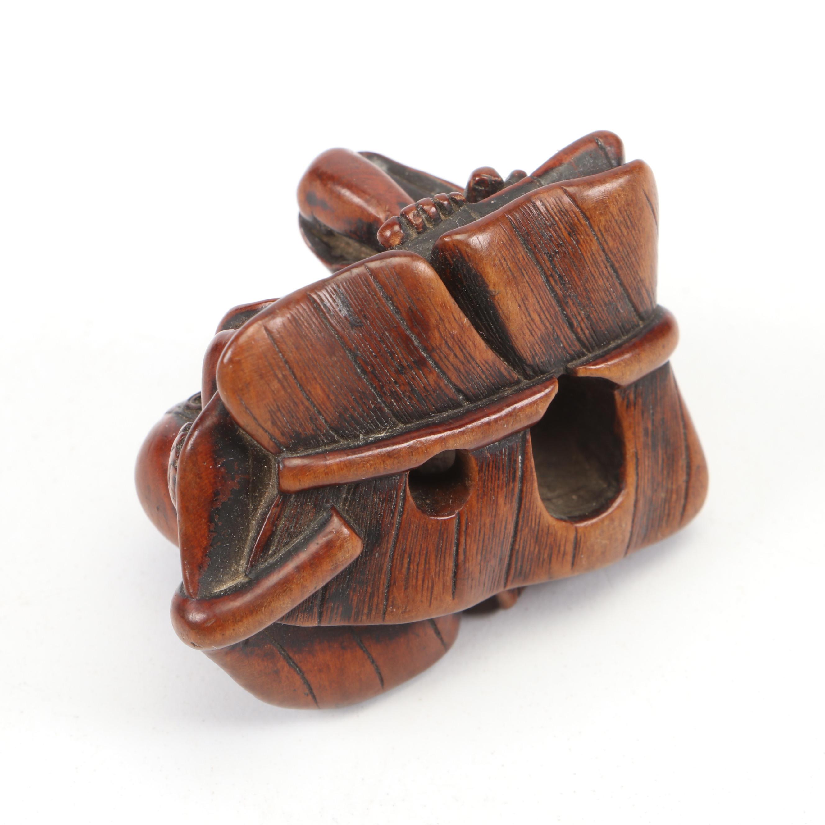 Japanese Carved Wooden Netsukes