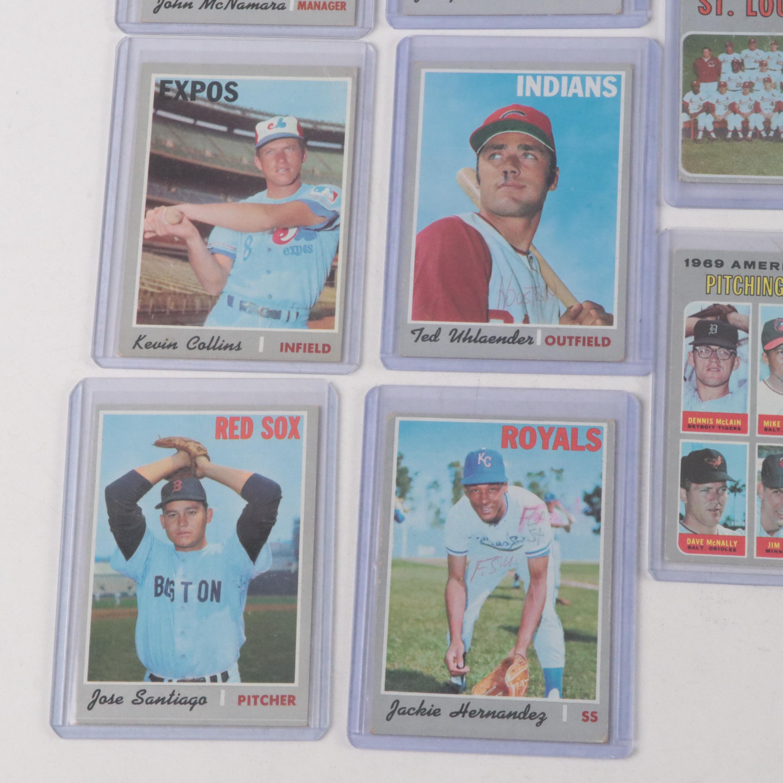 1970 Topps Baseball Cards Featuring Johnny Bench, Earl Weaver, and More