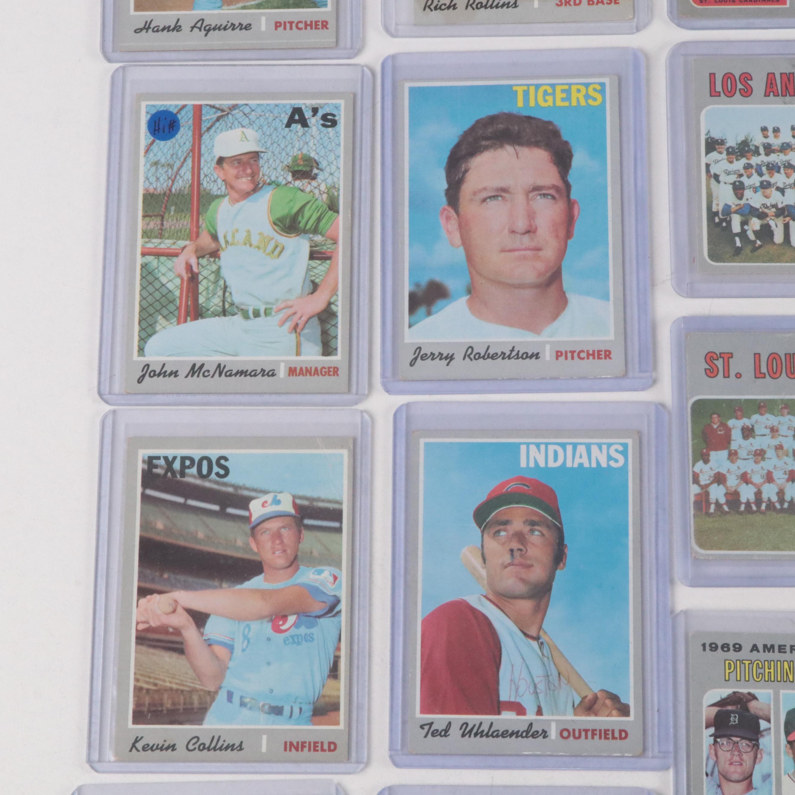 1970 Topps Baseball Cards Featuring Johnny Bench, Earl Weaver, and More