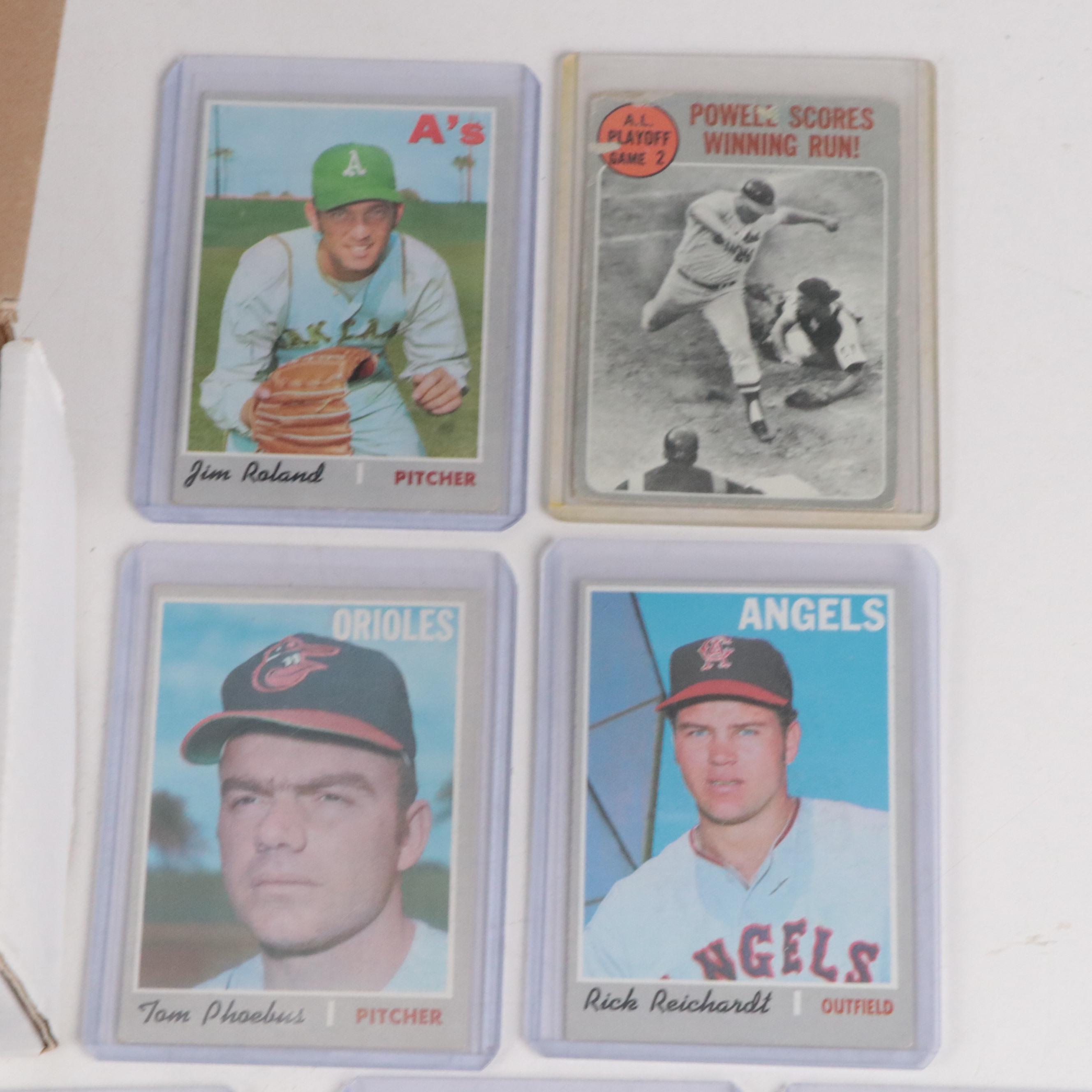 1970 Topps Baseball Cards Featuring Johnny Bench, Earl Weaver, and More