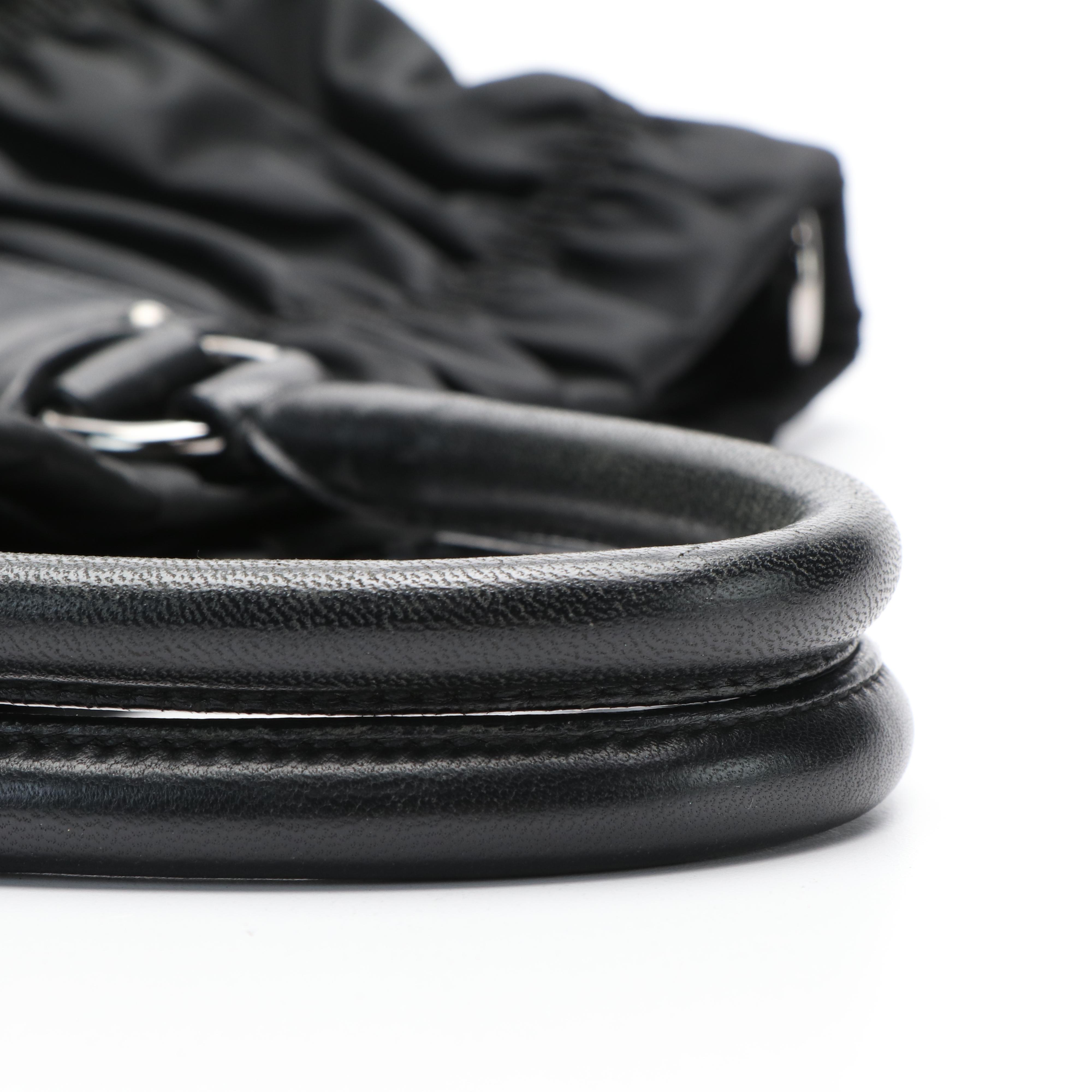 Prada  Tessuto Gaufre Black Nylon Tote Bag