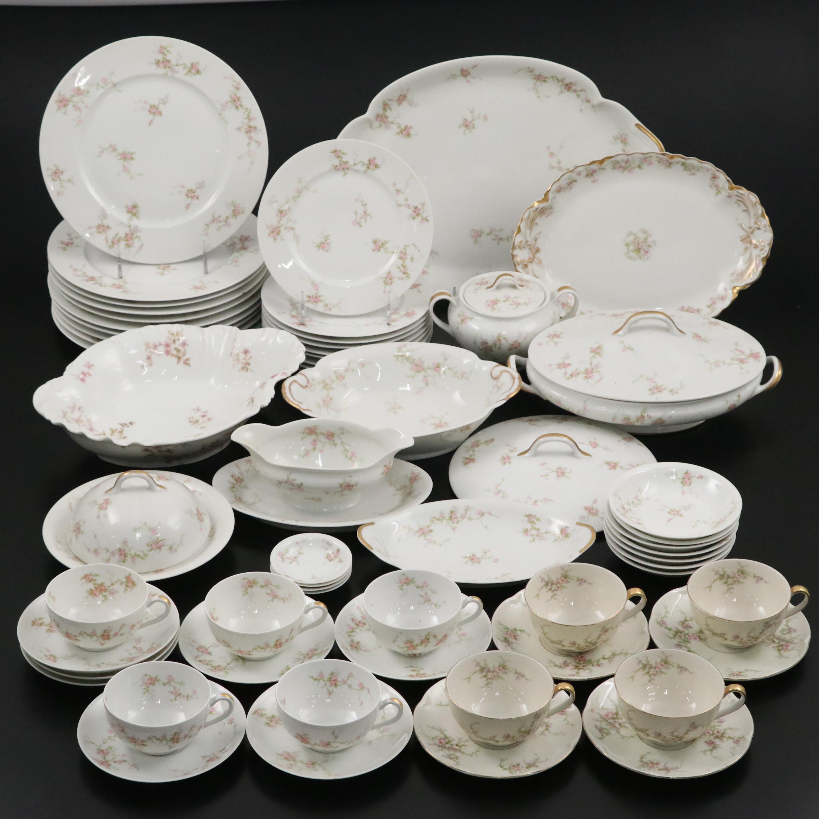 Haviland Limoges "Apple Blossom" with Other Dinnerware and Serving Pieces