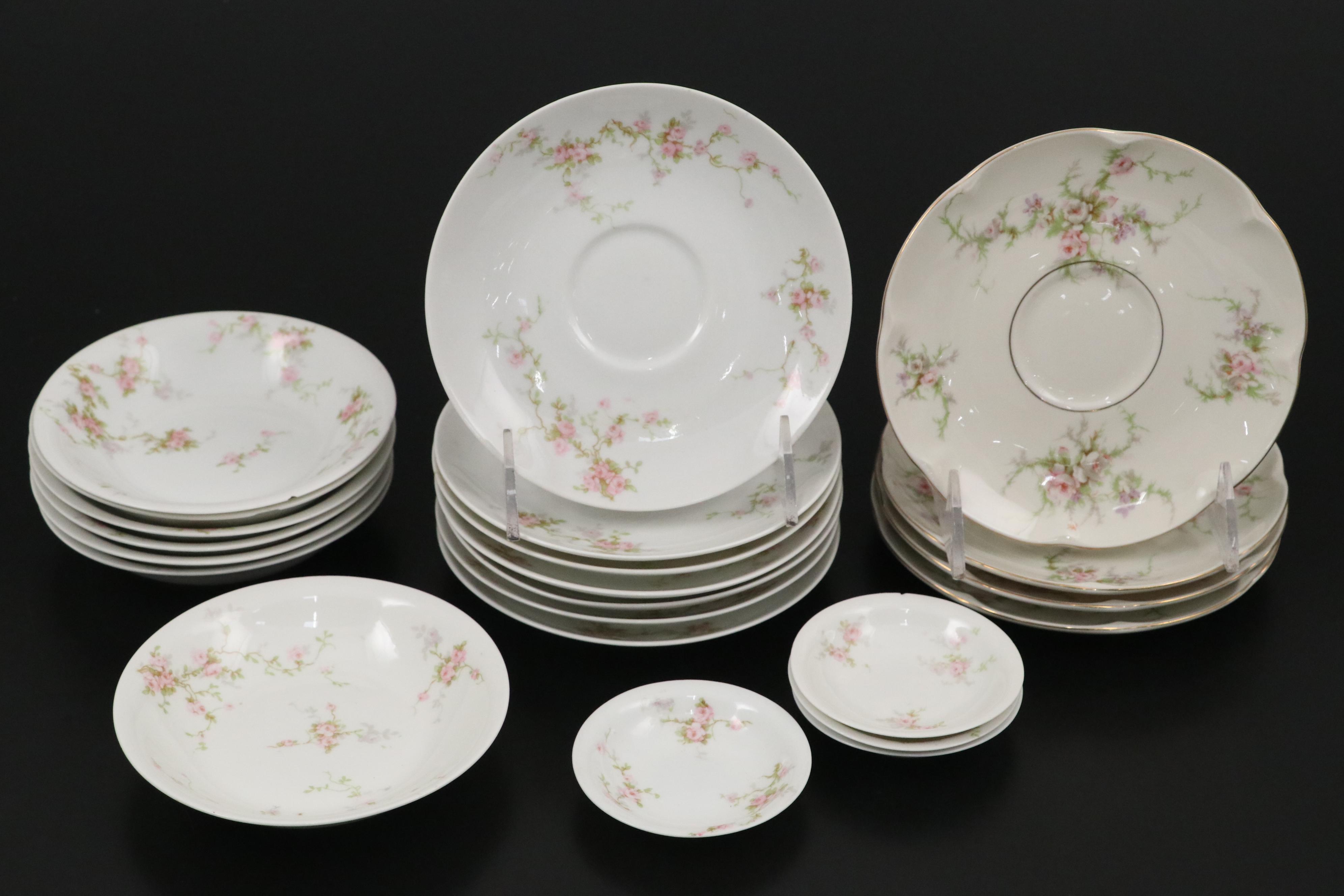 Haviland Limoges "Apple Blossom" with Other Dinnerware and Serving Pieces