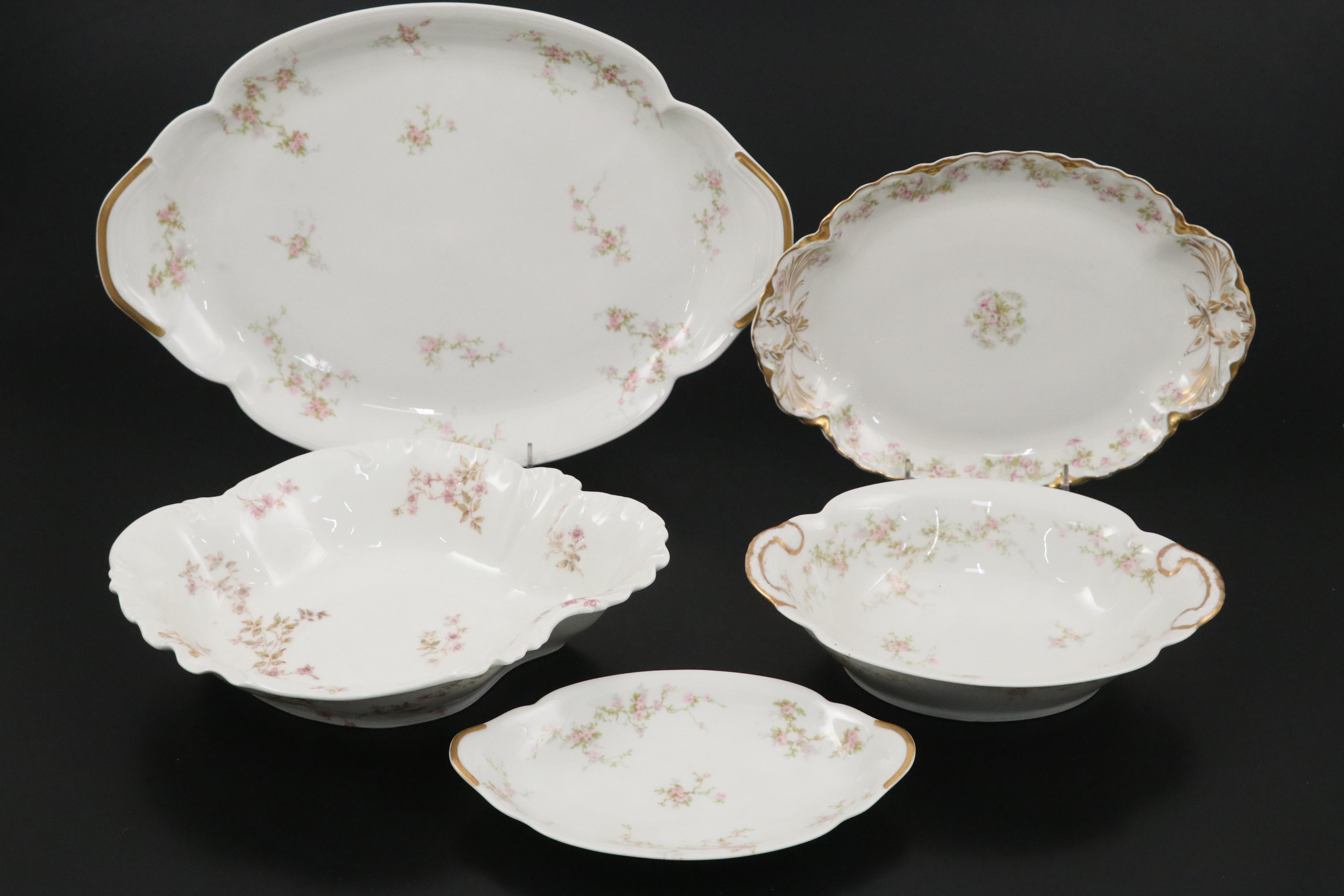 Haviland Limoges "Apple Blossom" with Other Dinnerware and Serving Pieces