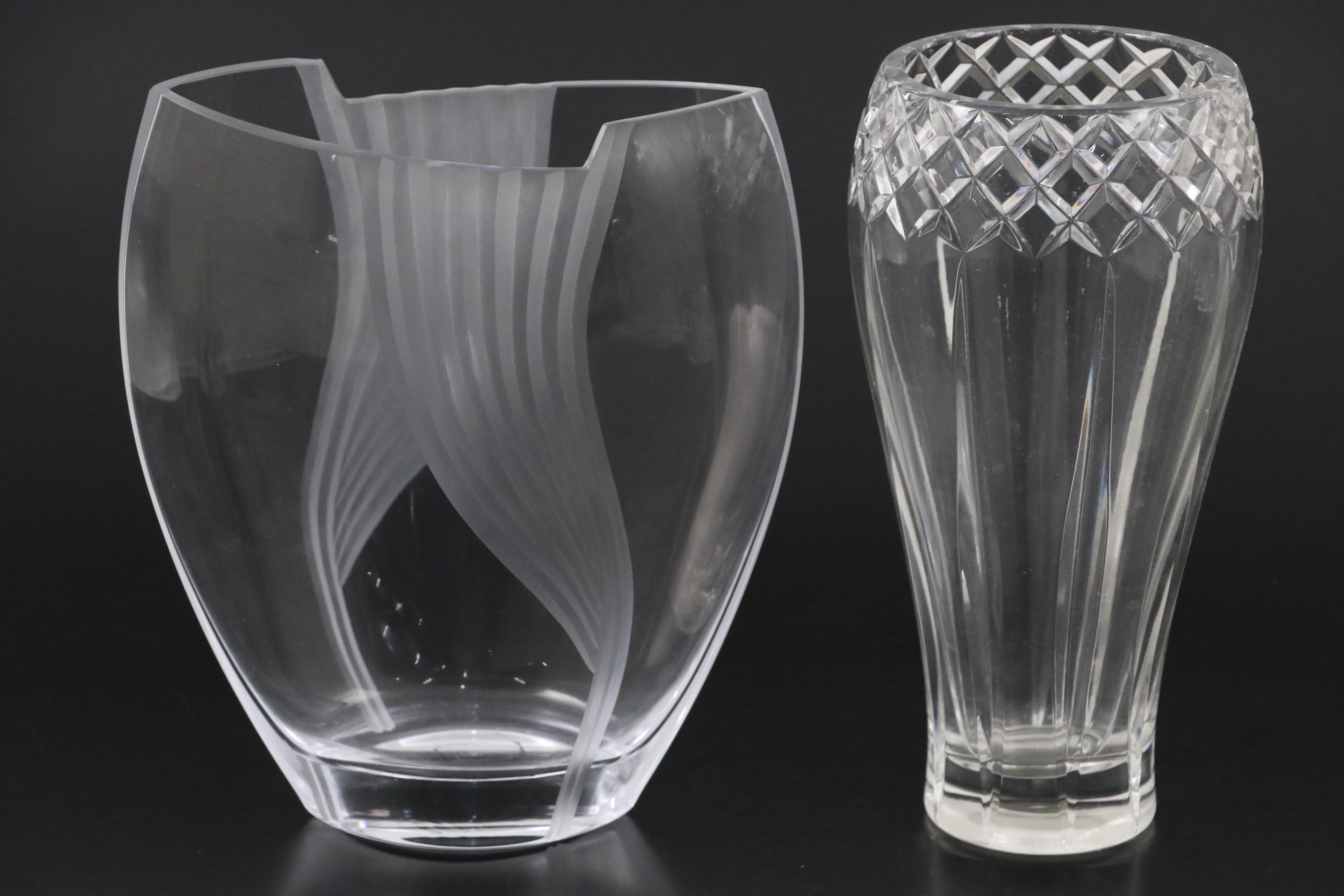 Orrefors, Mikasa, and Other Crystal Vases