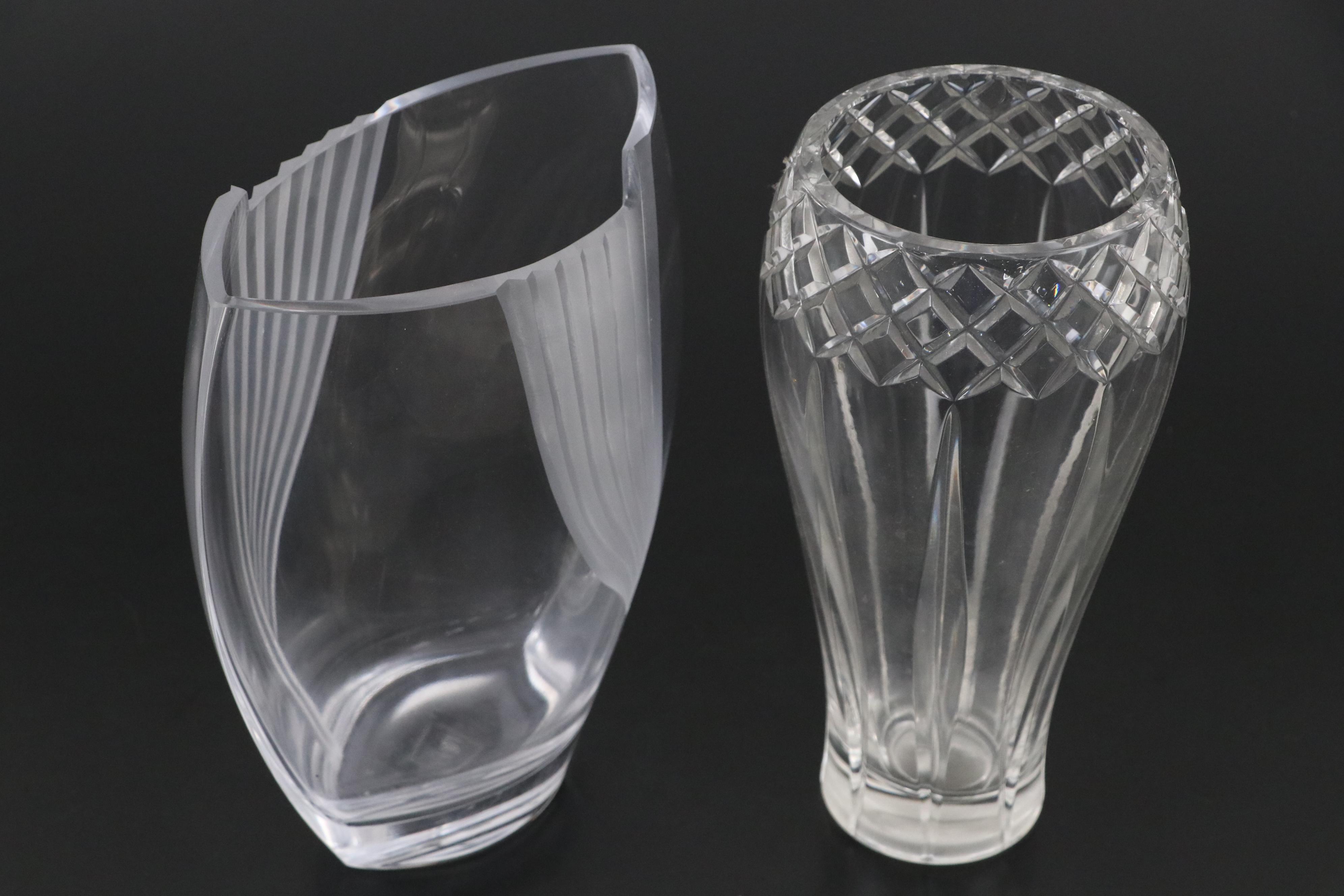 Orrefors, Mikasa, and Other Crystal Vases