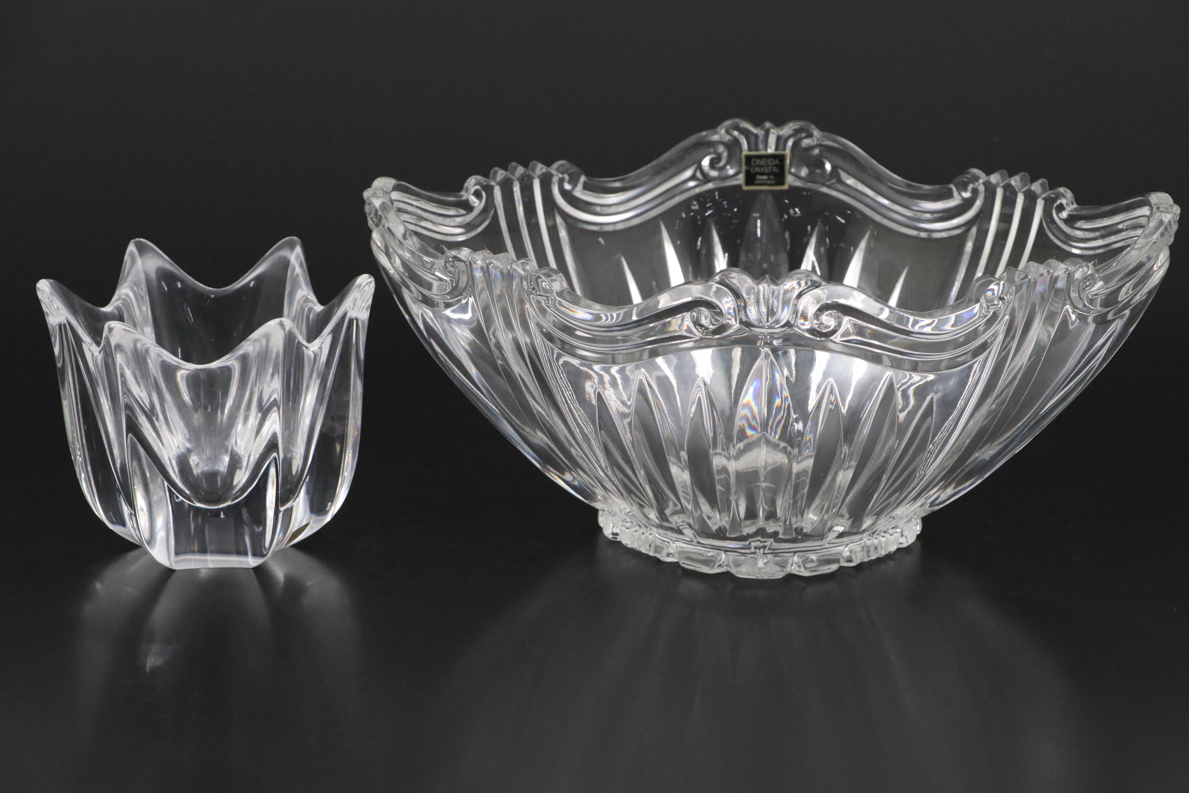 Orrefors, Mikasa, and Other Crystal Vases