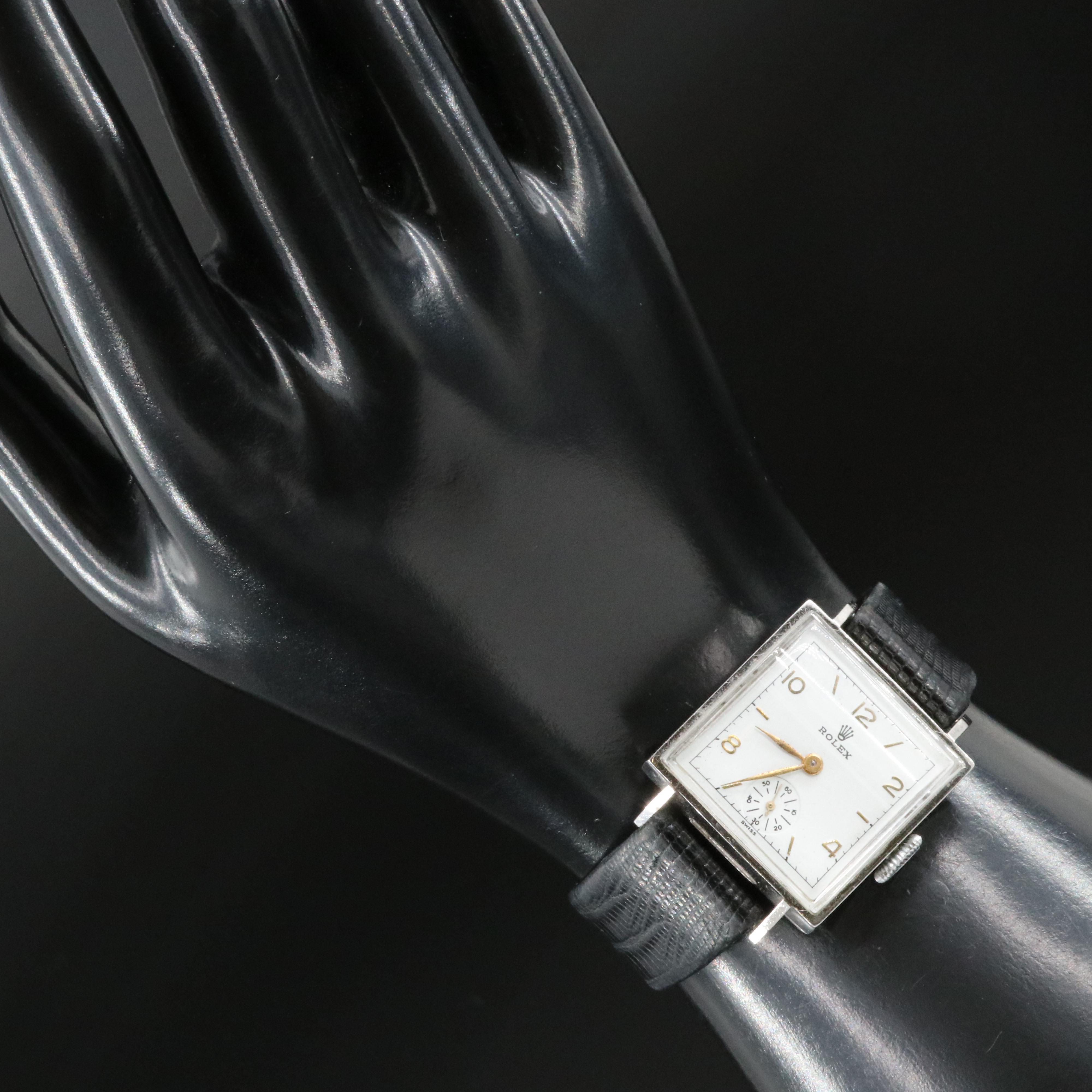 1937 Rolex Square Steel Watch