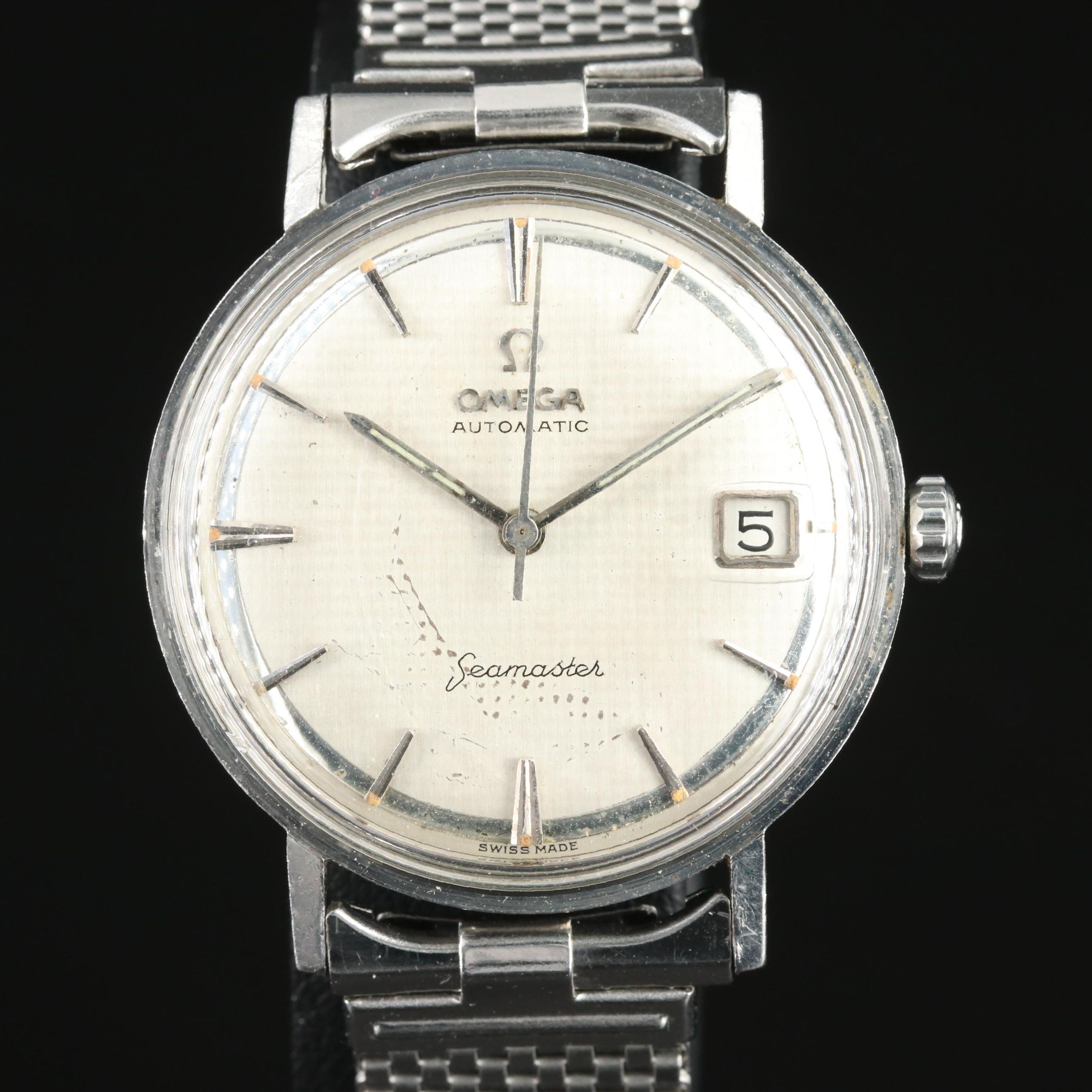 1962 Omega Seamaster Stainless Steel Date Watch