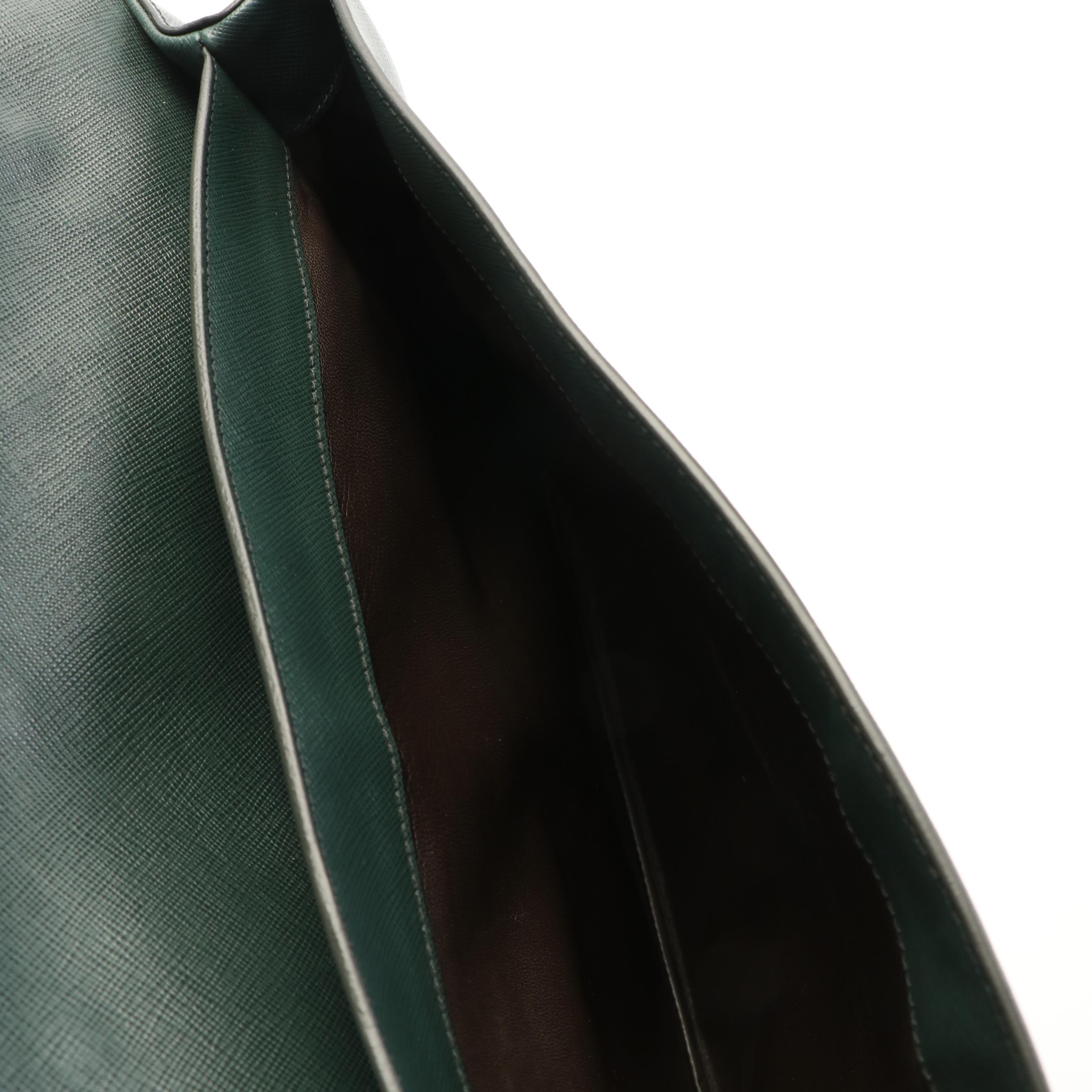 Prada Bijoux and Studs Saffiano Leather Portfolio Bag