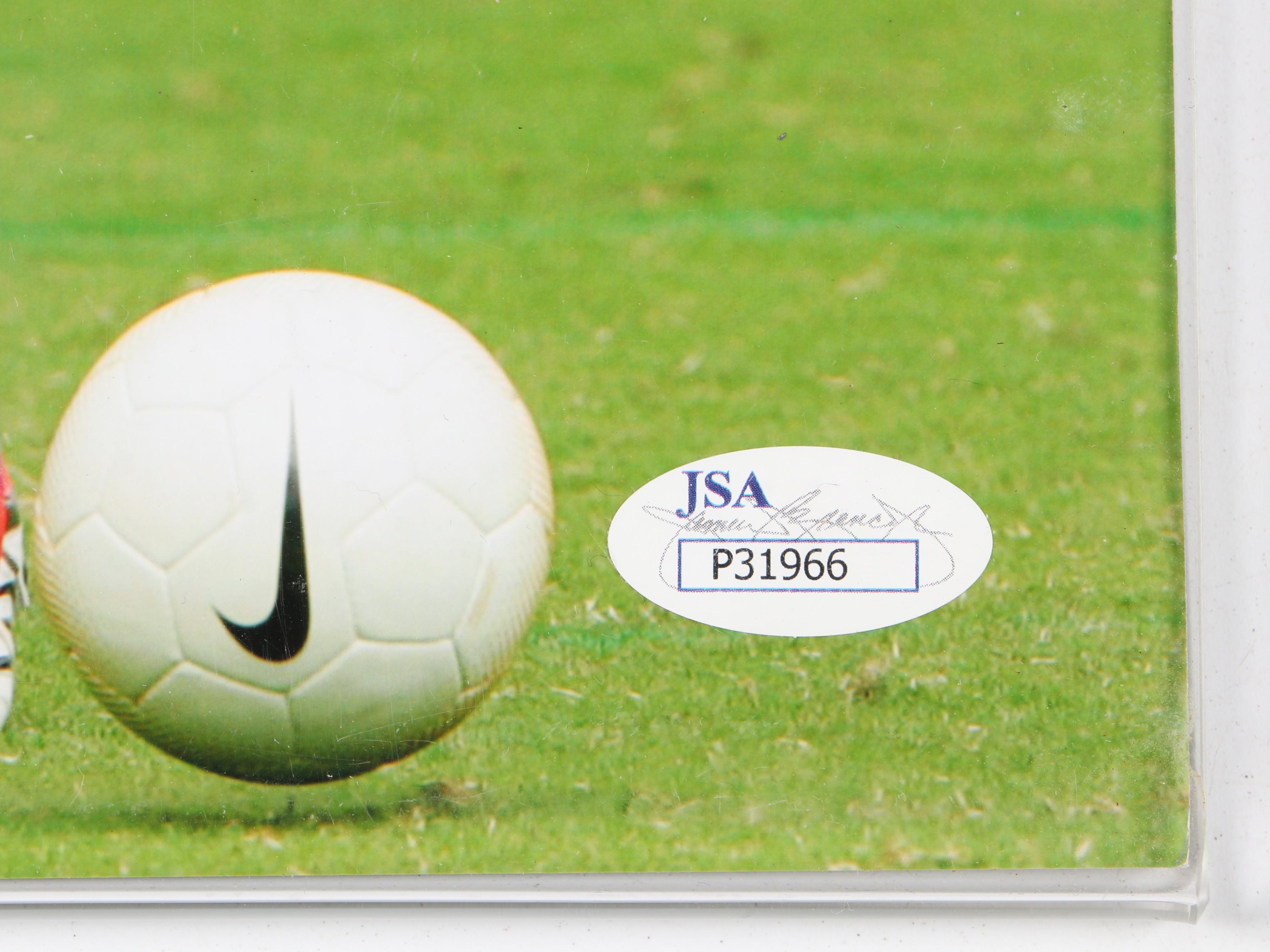 Mia Hamm Signed Jersey with Heather Mitts Signed Print and More