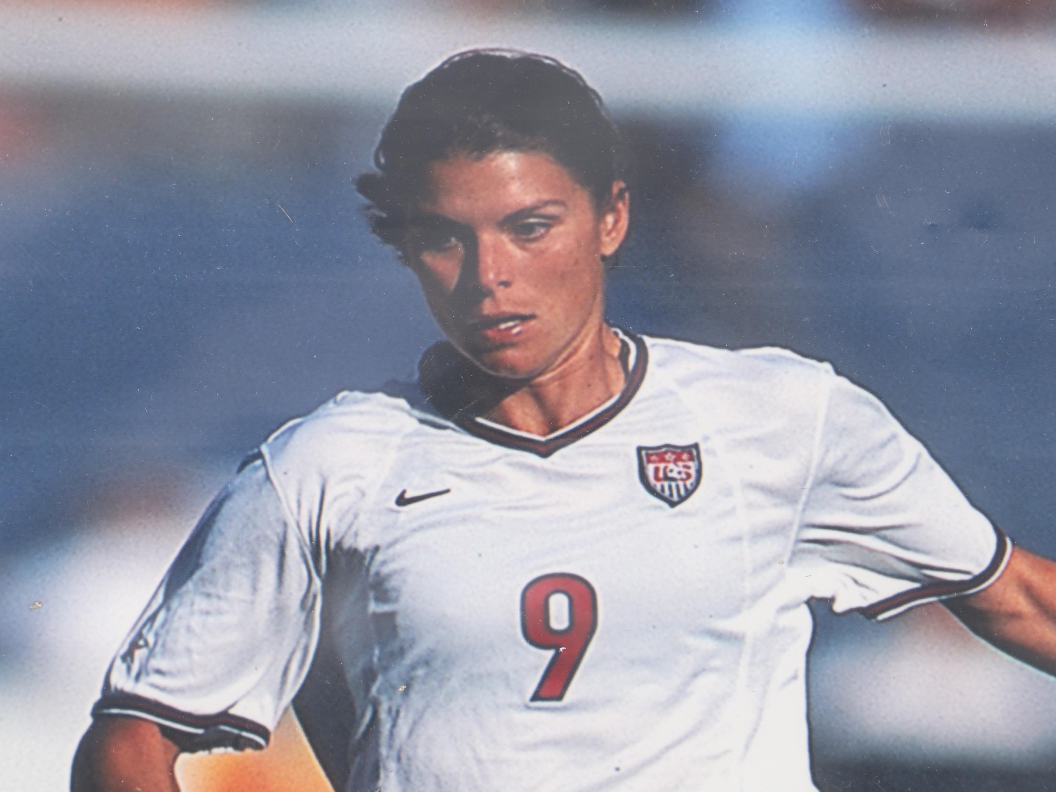 Mia Hamm Signed Jersey with Heather Mitts Signed Print and More