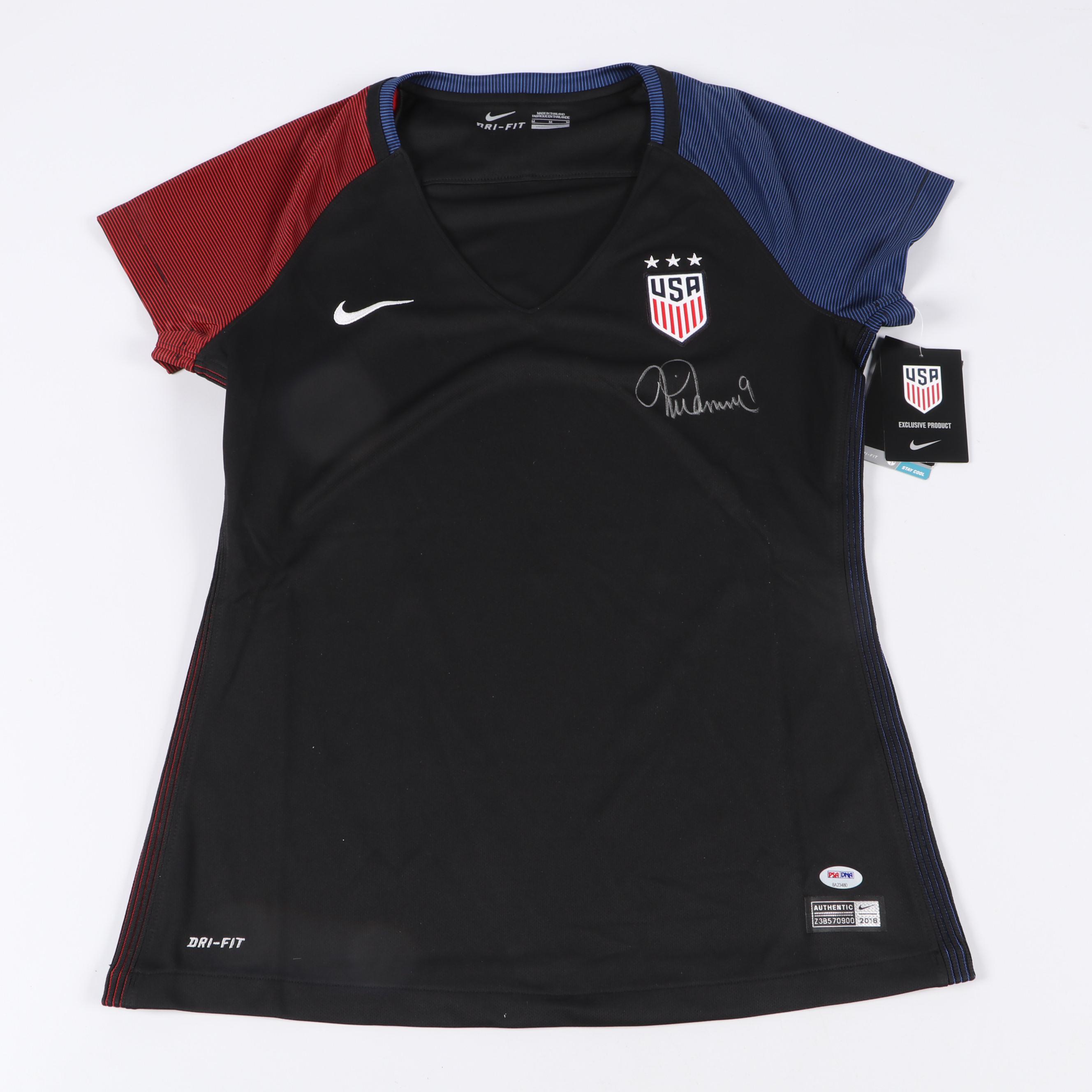 Mia Hamm Signed Jersey with Heather Mitts Signed Print and More