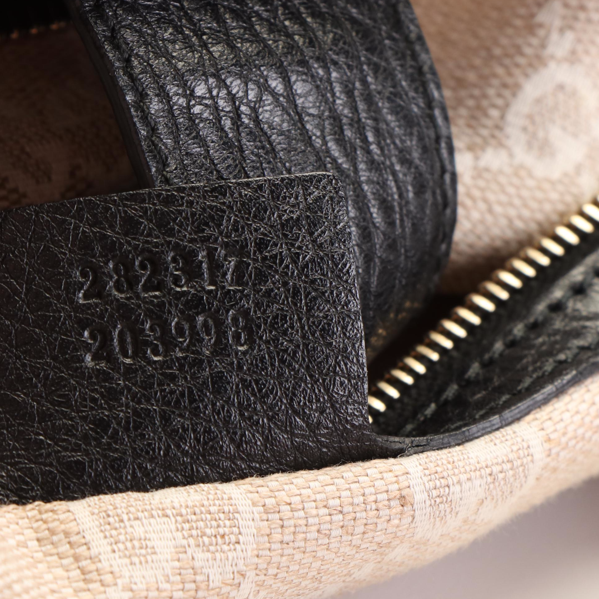 Gucci Diana Bamboo Top Handle Tote Bag  in Black Pebbled Leather