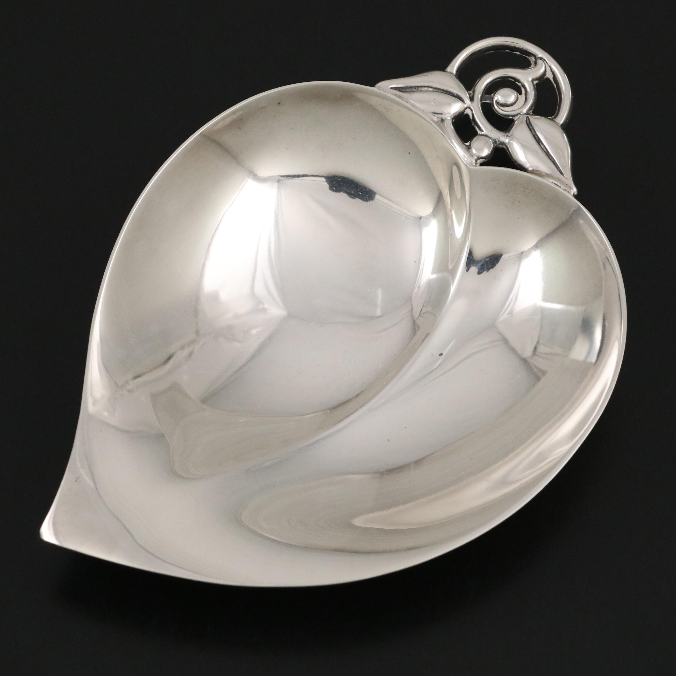 Tiffany & Co. Danish Modern Style Sterling Silver Leaf Bowl, 1956 - 1965