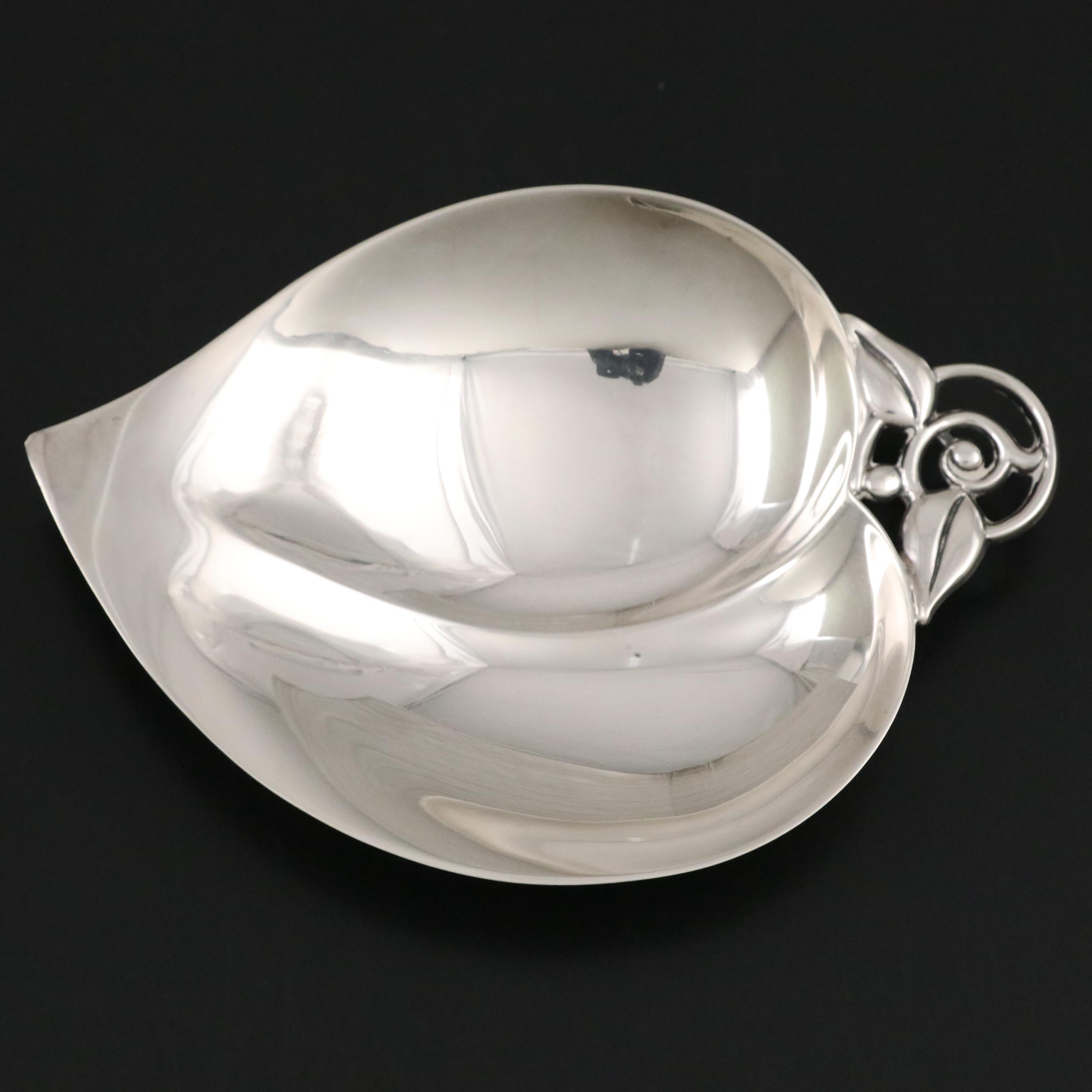 Tiffany & Co. Danish Modern Style Sterling Silver Leaf Bowl, 1956 - 1965
