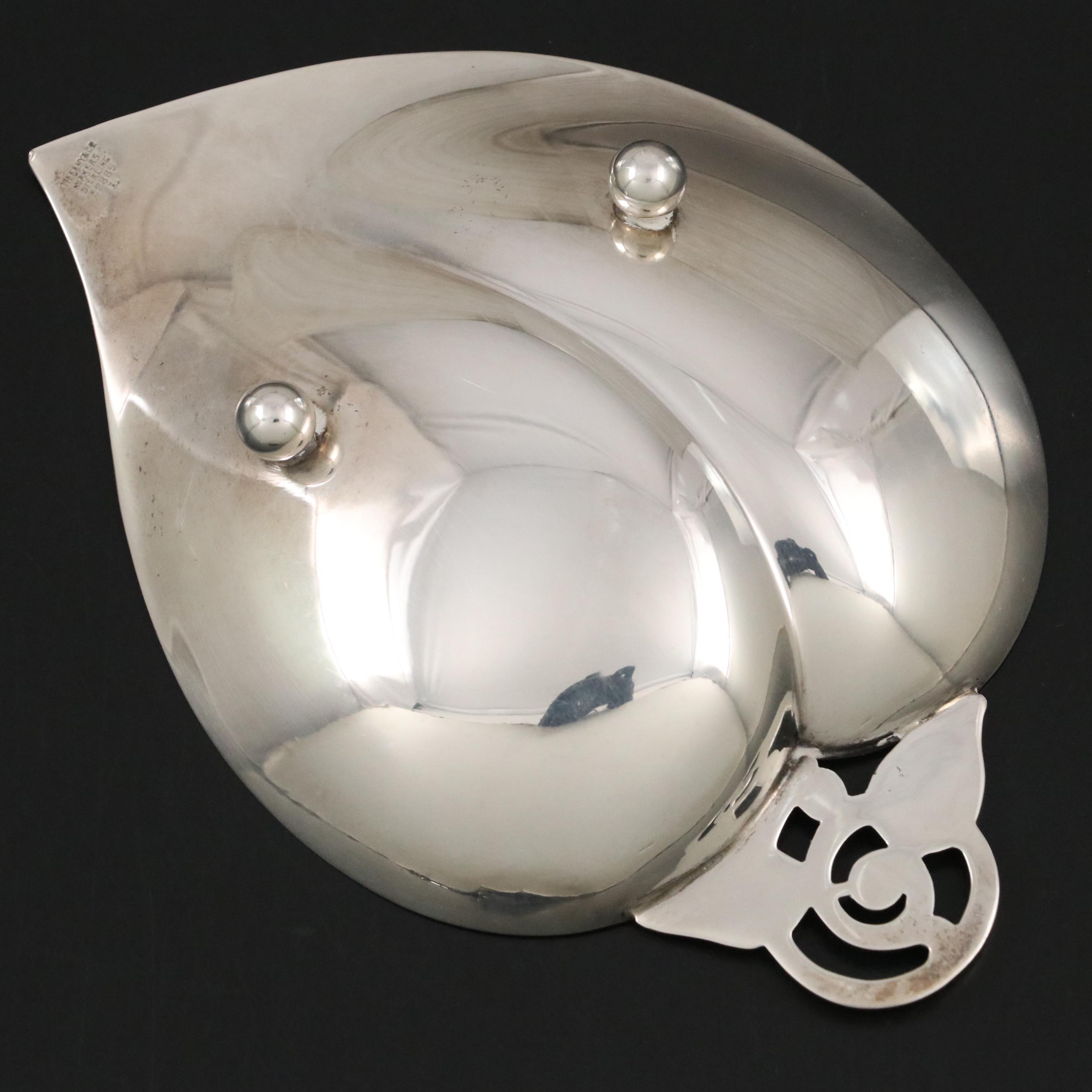 Tiffany & Co. Danish Modern Style Sterling Silver Leaf Bowl, 1956 - 1965