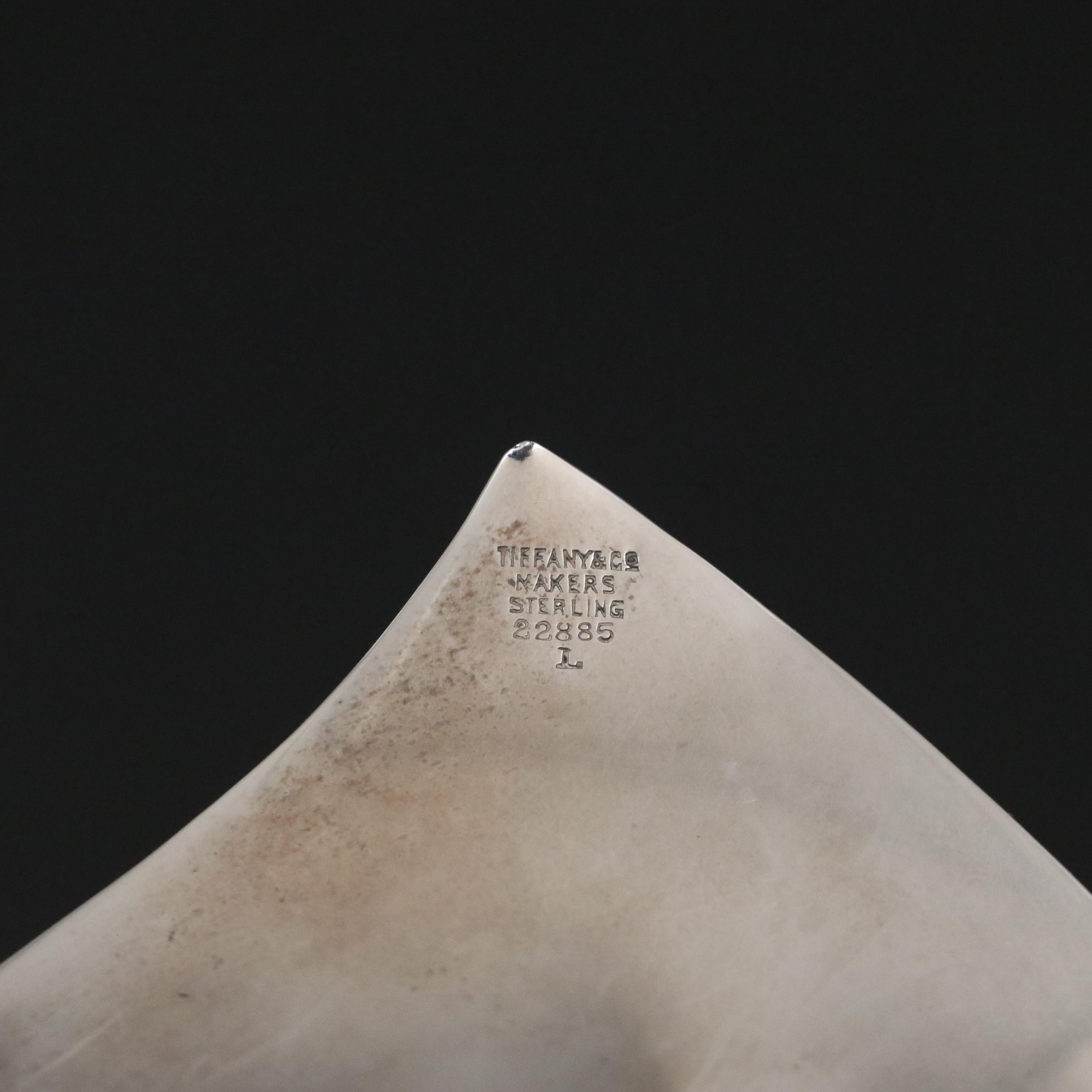 Tiffany & Co. Danish Modern Style Sterling Silver Leaf Bowl, 1956 - 1965