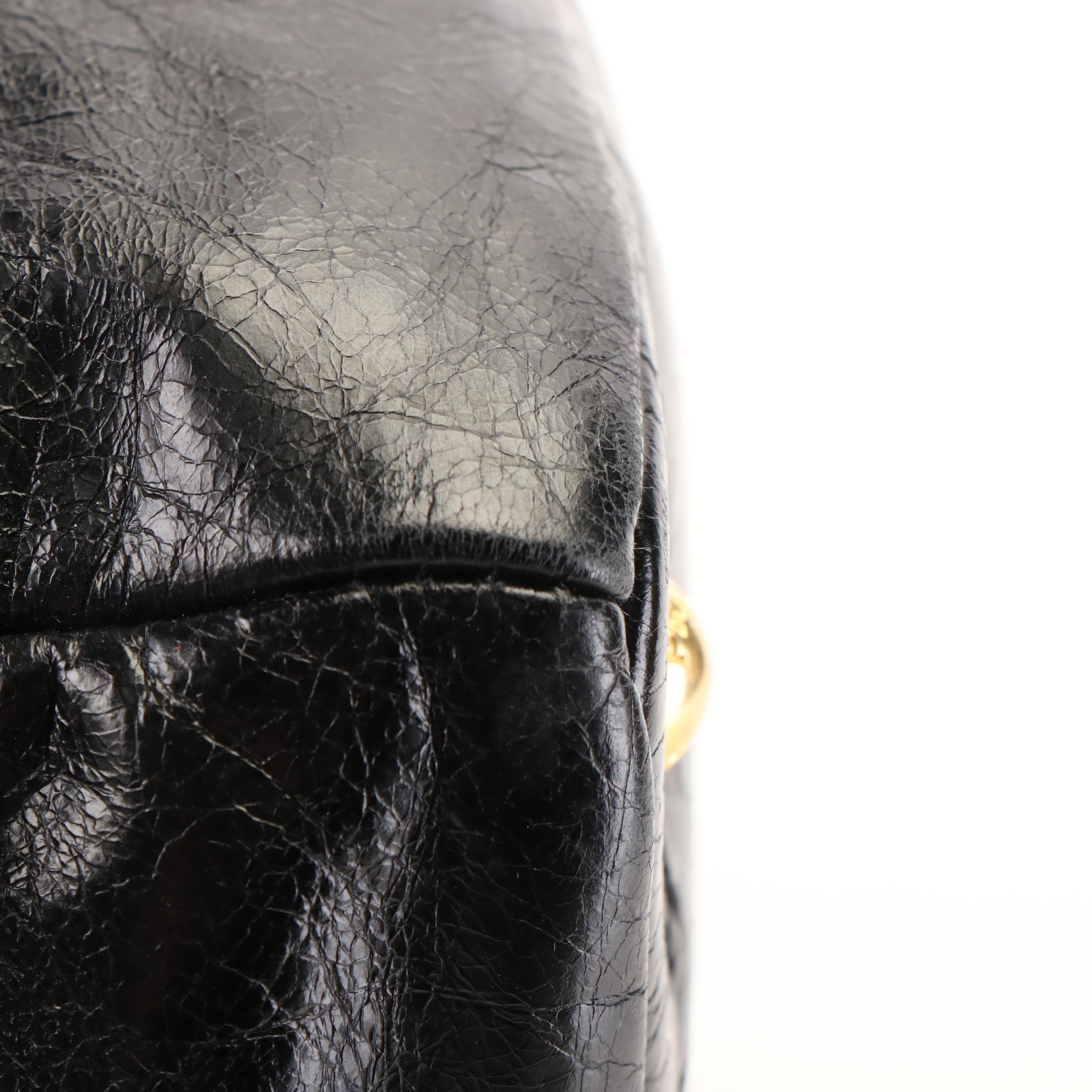 Prada Vitello Shine Leather Convetible Satchel